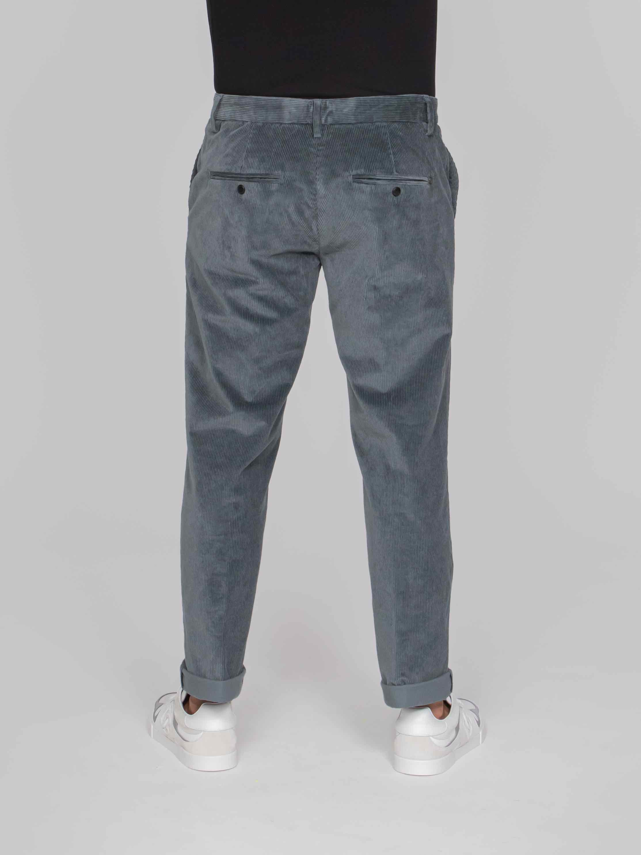 DONDUP PANTALONE REGULAR CHINO GAUBERT 943 GRIGIO ROCCIA