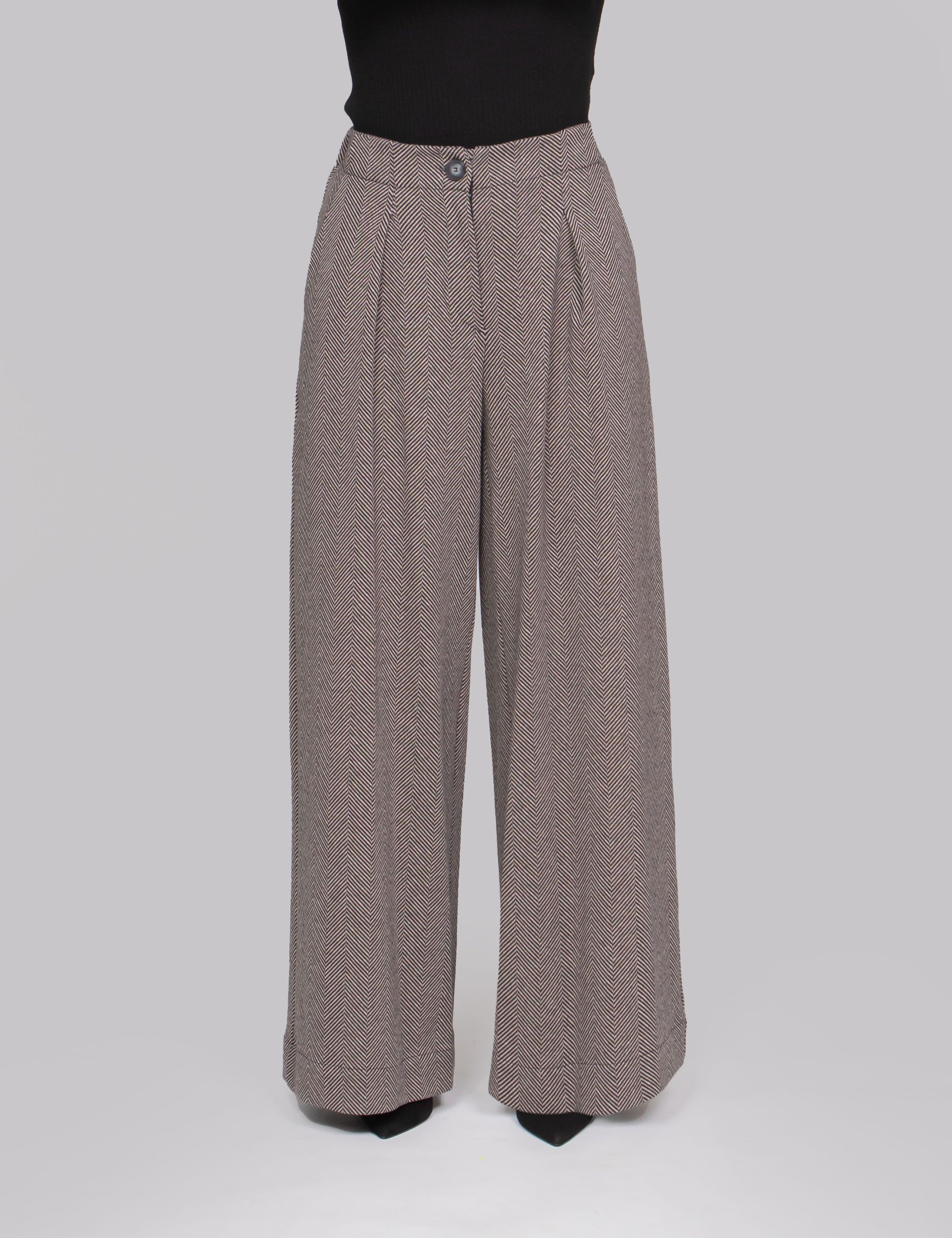 OBLO' PANTALONE CON ZIP 0511 FANTASIA