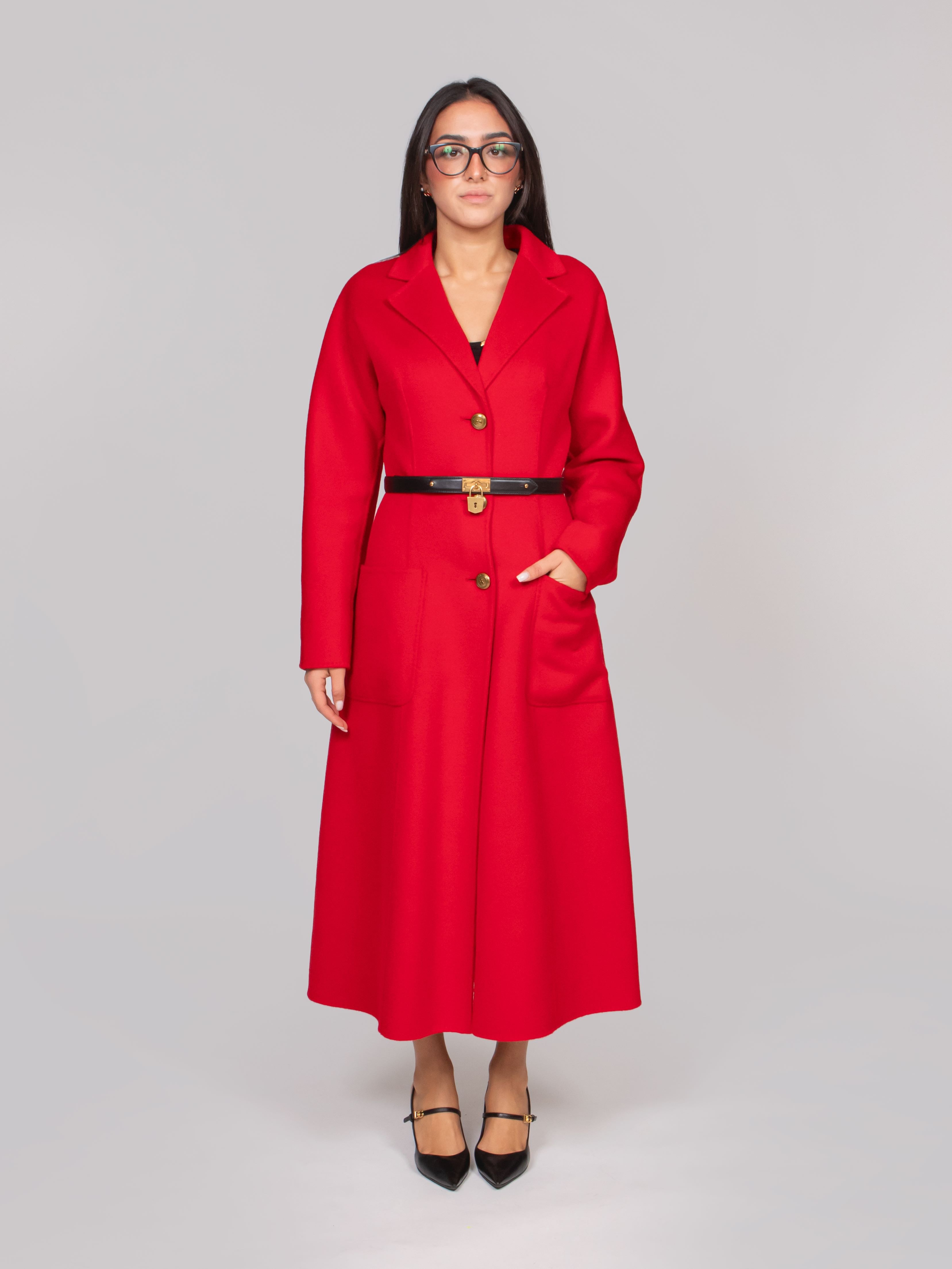ELISABETTA FRANCHI CAPPOTTO CG5 RED PASSION