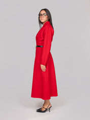 ELISABETTA FRANCHI CAPPOTTO CG5 RED PASSION