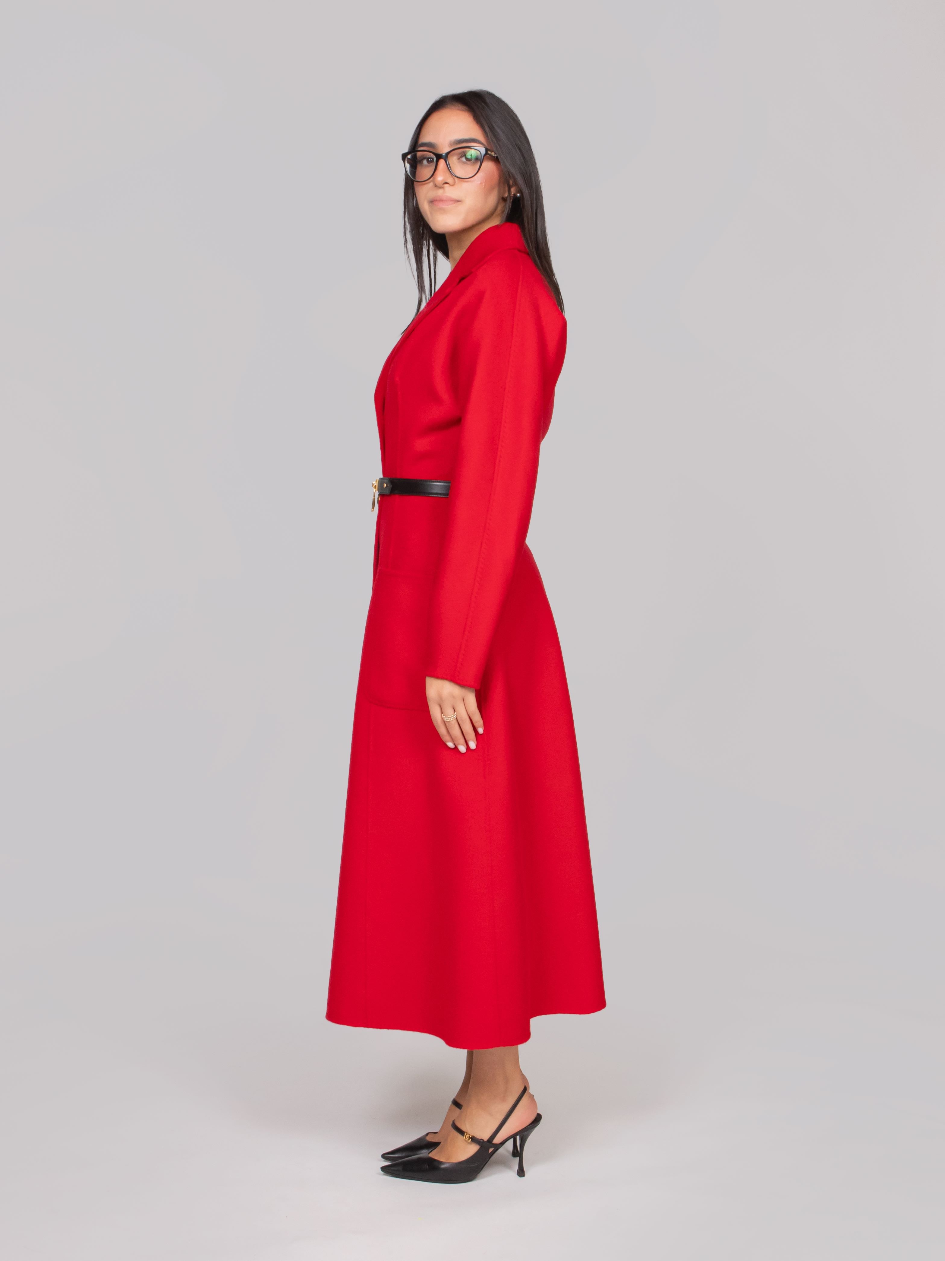 ELISABETTA FRANCHI CAPPOTTO CG5 RED PASSION