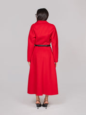 ELISABETTA FRANCHI CAPPOTTO CG5 RED PASSION