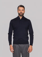 PAOLO PECORA MAGLIA LUPETTO 6462 BLU