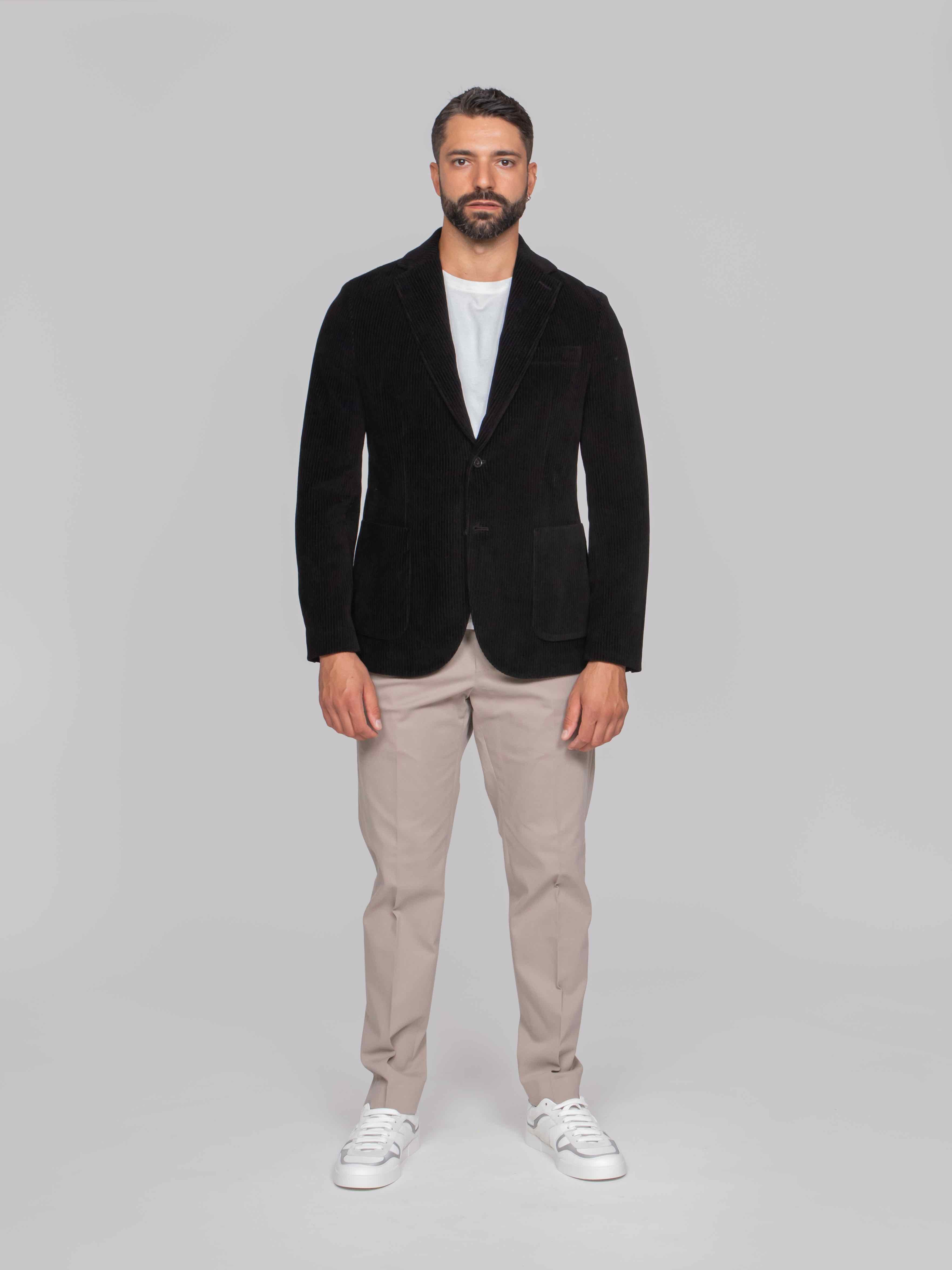 CIRCOLO 1901 GIACCA T.CORDUROY 001 NERO