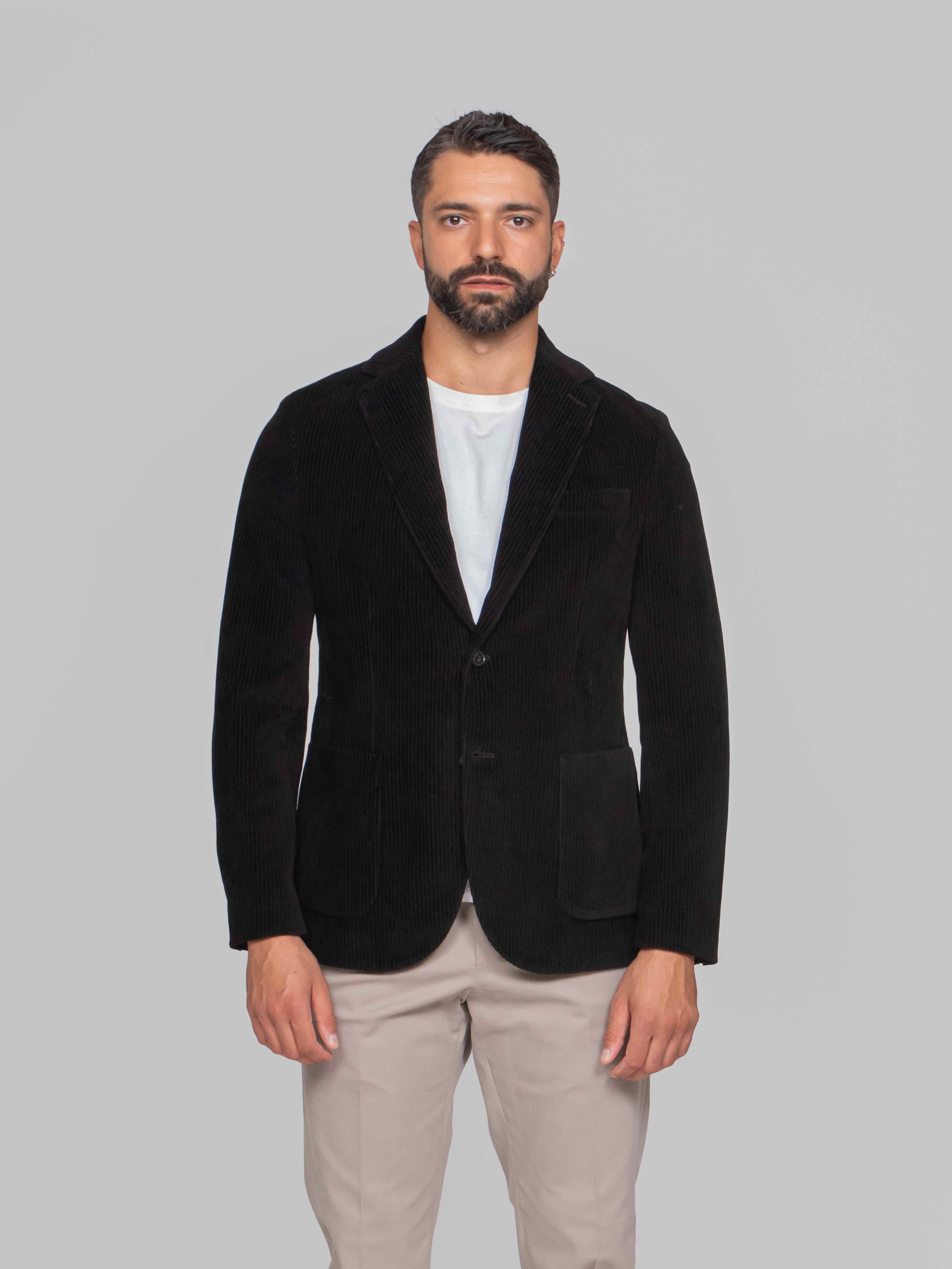 CIRCOLO 1901 GIACCA T.CORDUROY 001 NERO