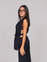 PINKO GILET G03 BLU