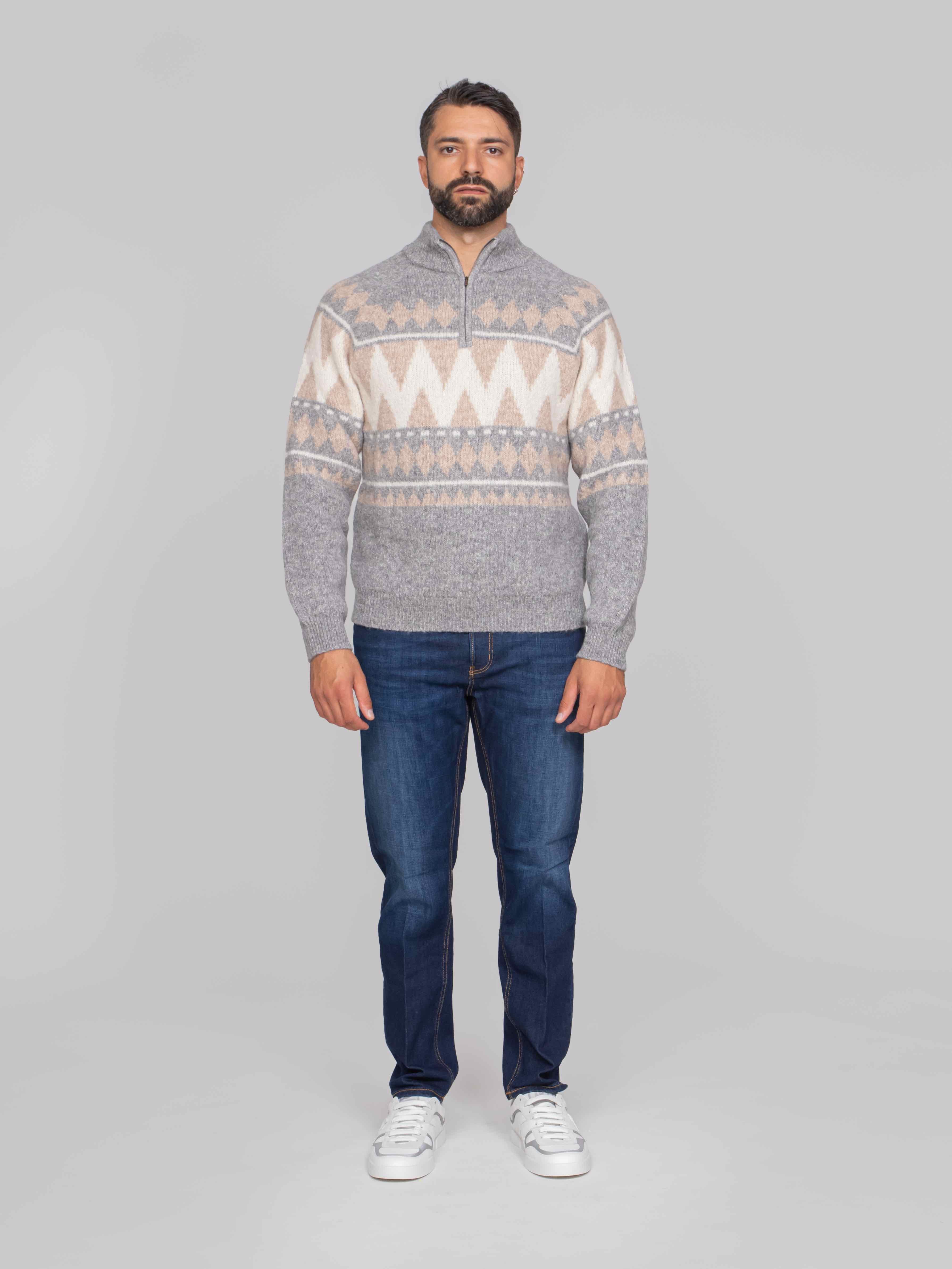 PESERICO MAGLIA TRICOT G71 GRIGIO