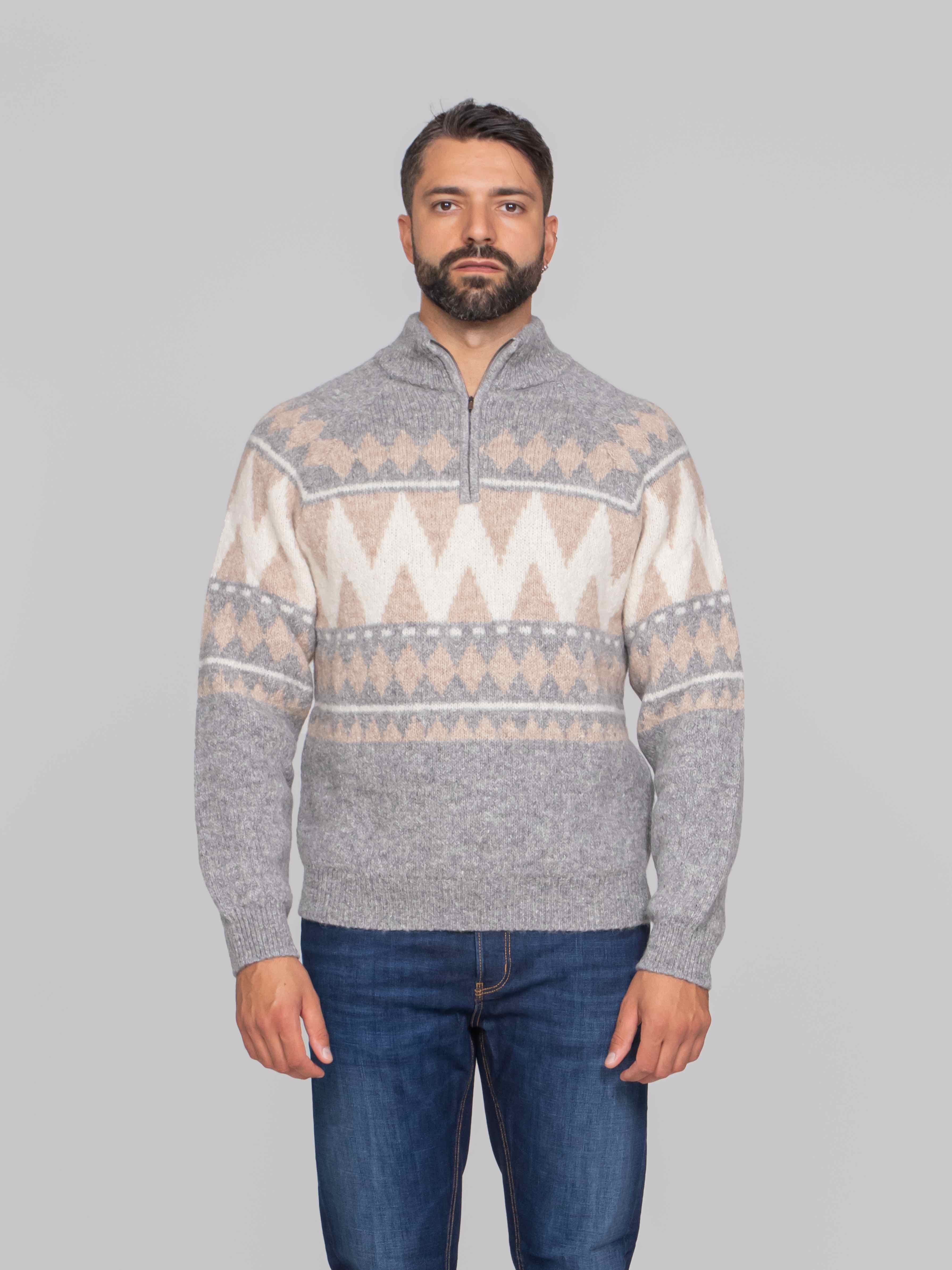 PESERICO MAGLIA TRICOT G71 GRIGIO