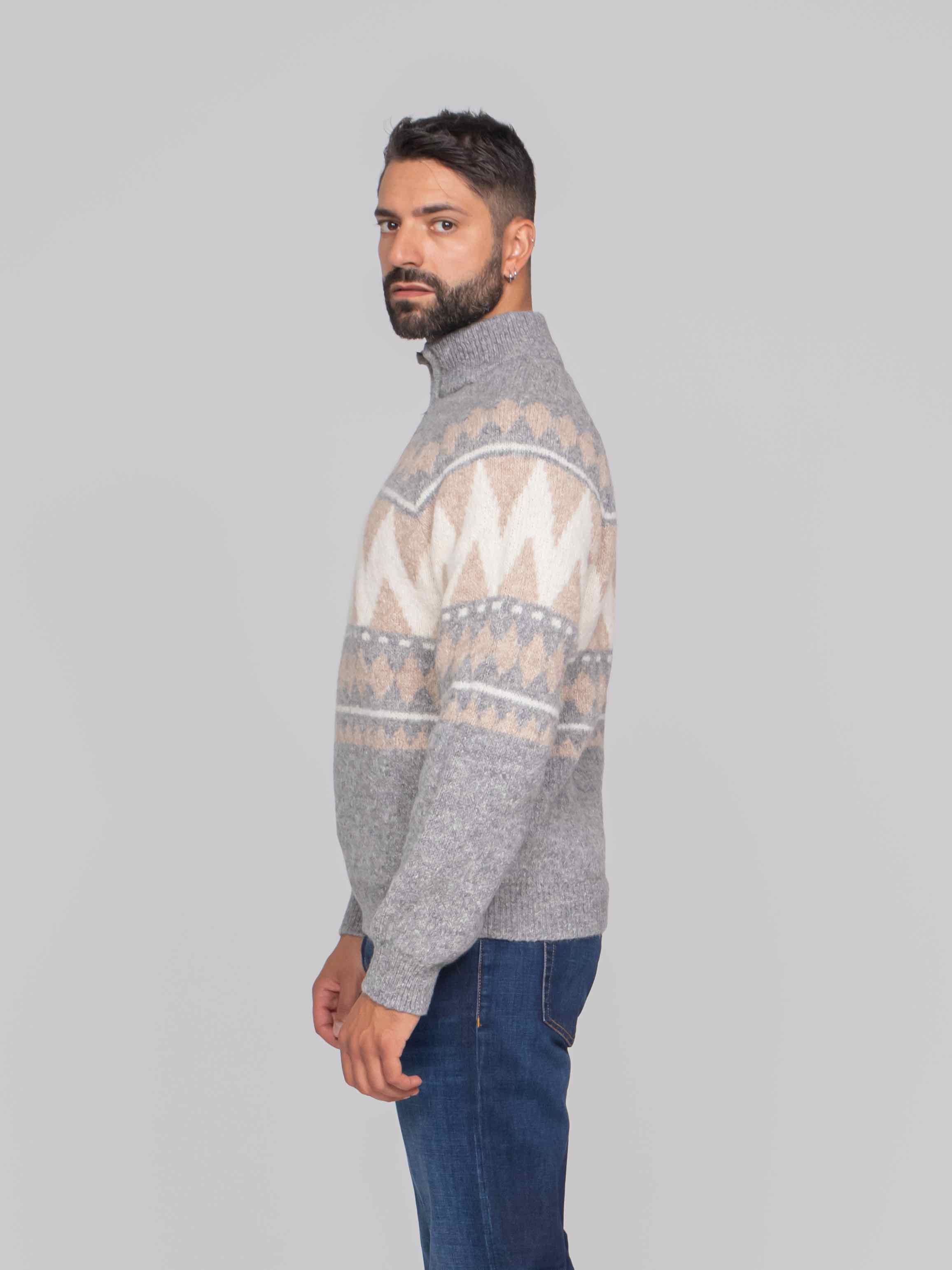 PESERICO MAGLIA TRICOT G71 GRIGIO