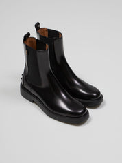 TODS SCARPA GOMMA TRONCHETTO B999 NERO