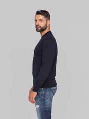 PAOLO PECORA MAGLIA GIROCOLLO 6462 BLU