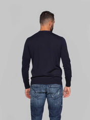 PAOLO PECORA MAGLIA GIROCOLLO 6462 BLU