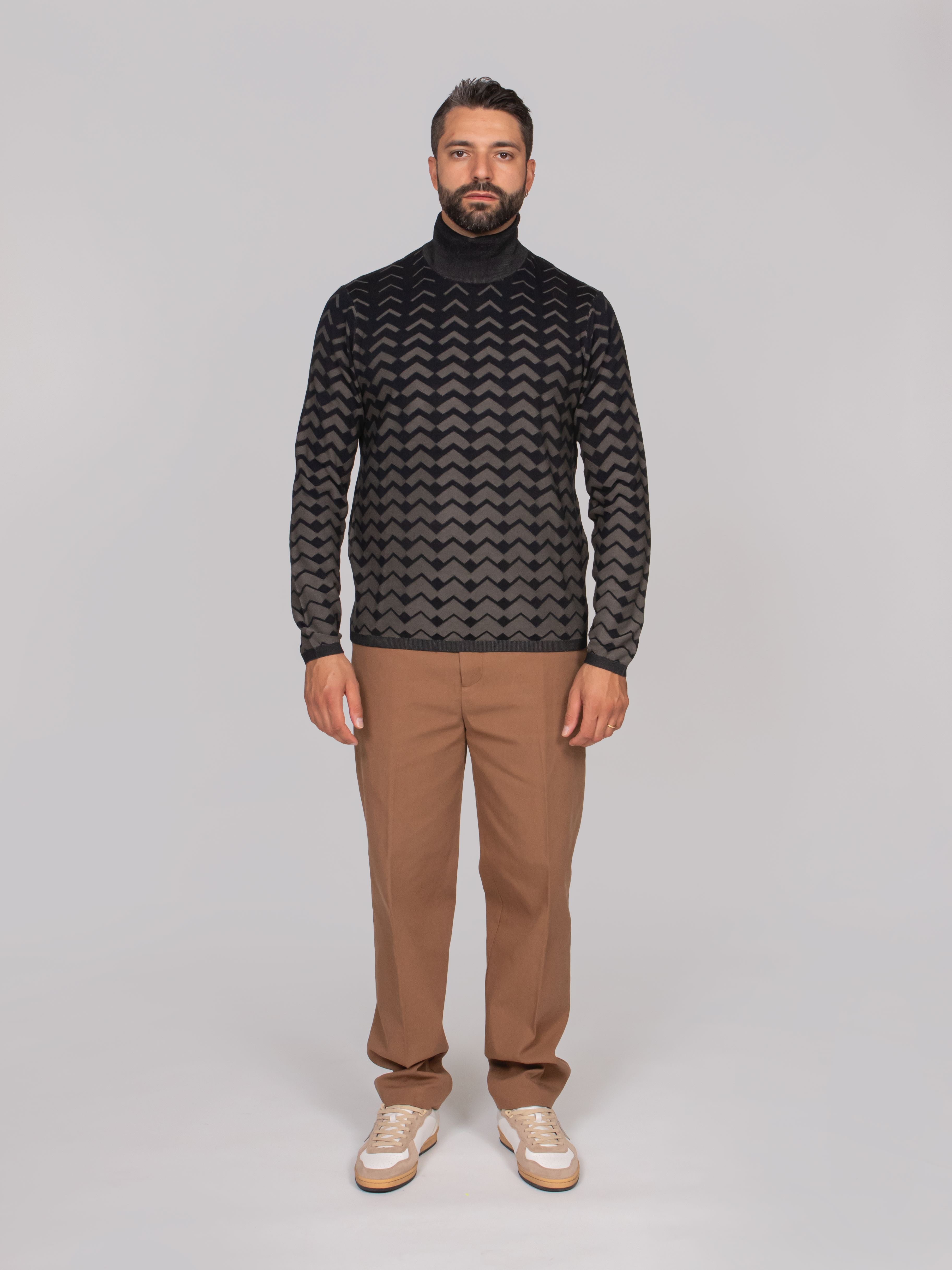 EMPORIO ARMANI MAGLIA MB016 NAVY/GRAY