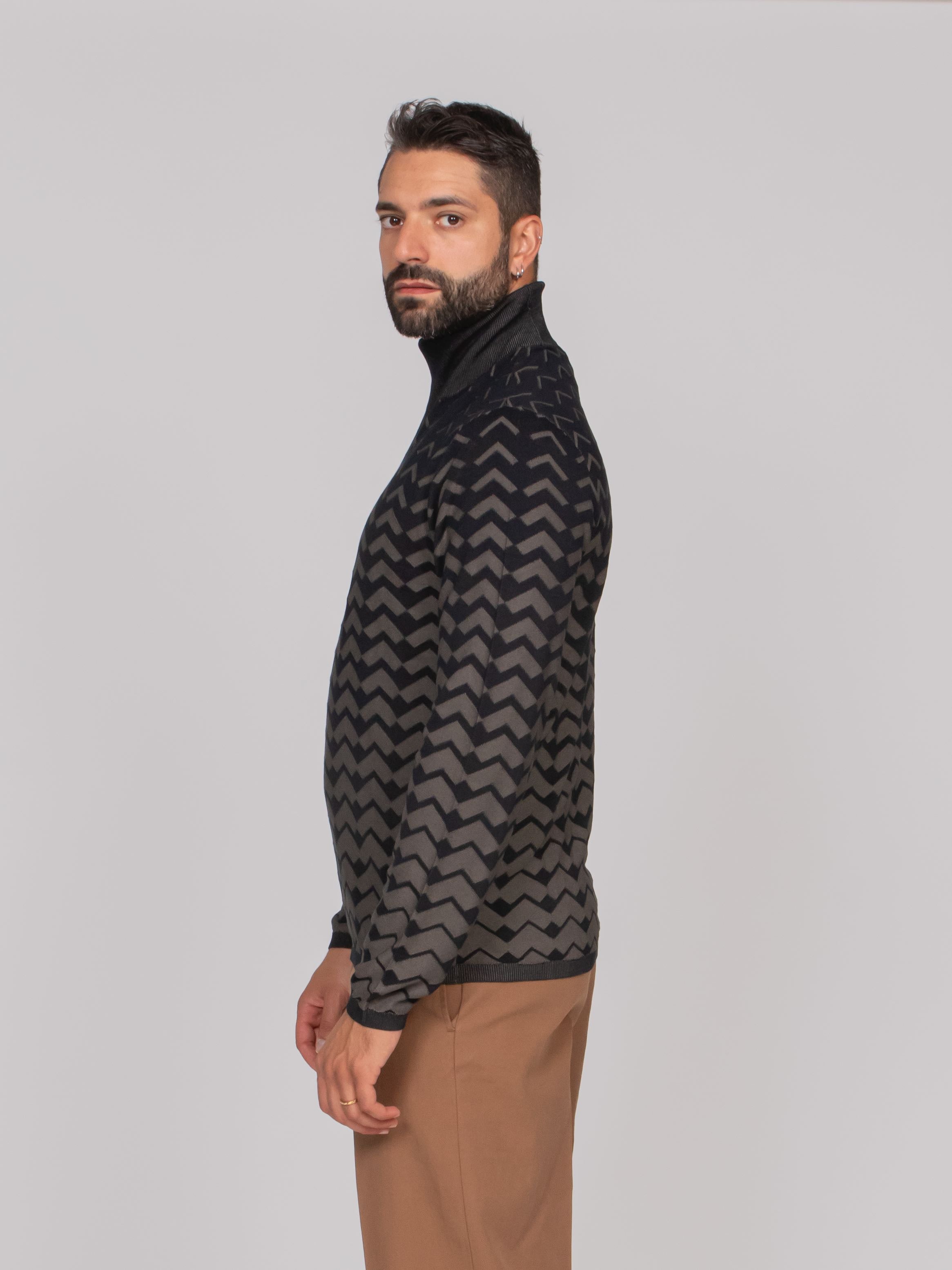 EMPORIO ARMANI MAGLIA MB016 NAVY/GRAY