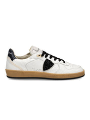 PHILIPPE MODEL SNEAKER PGAL LOW VG02 VEAU GLITTER BLANC NOIR