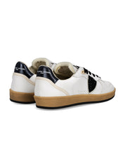 PHILIPPE MODEL SNEAKER PGAL LOW VG02 VEAU GLITTER BLANC NOIR