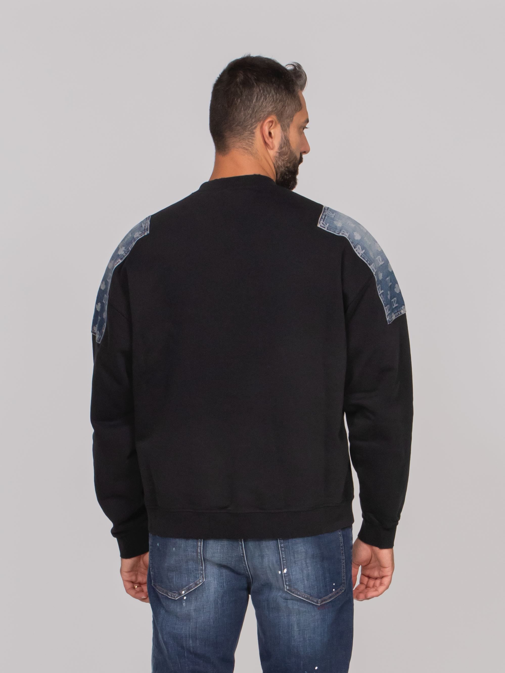 DSQUARED2 FELPA MONOGRAM 900 NERO