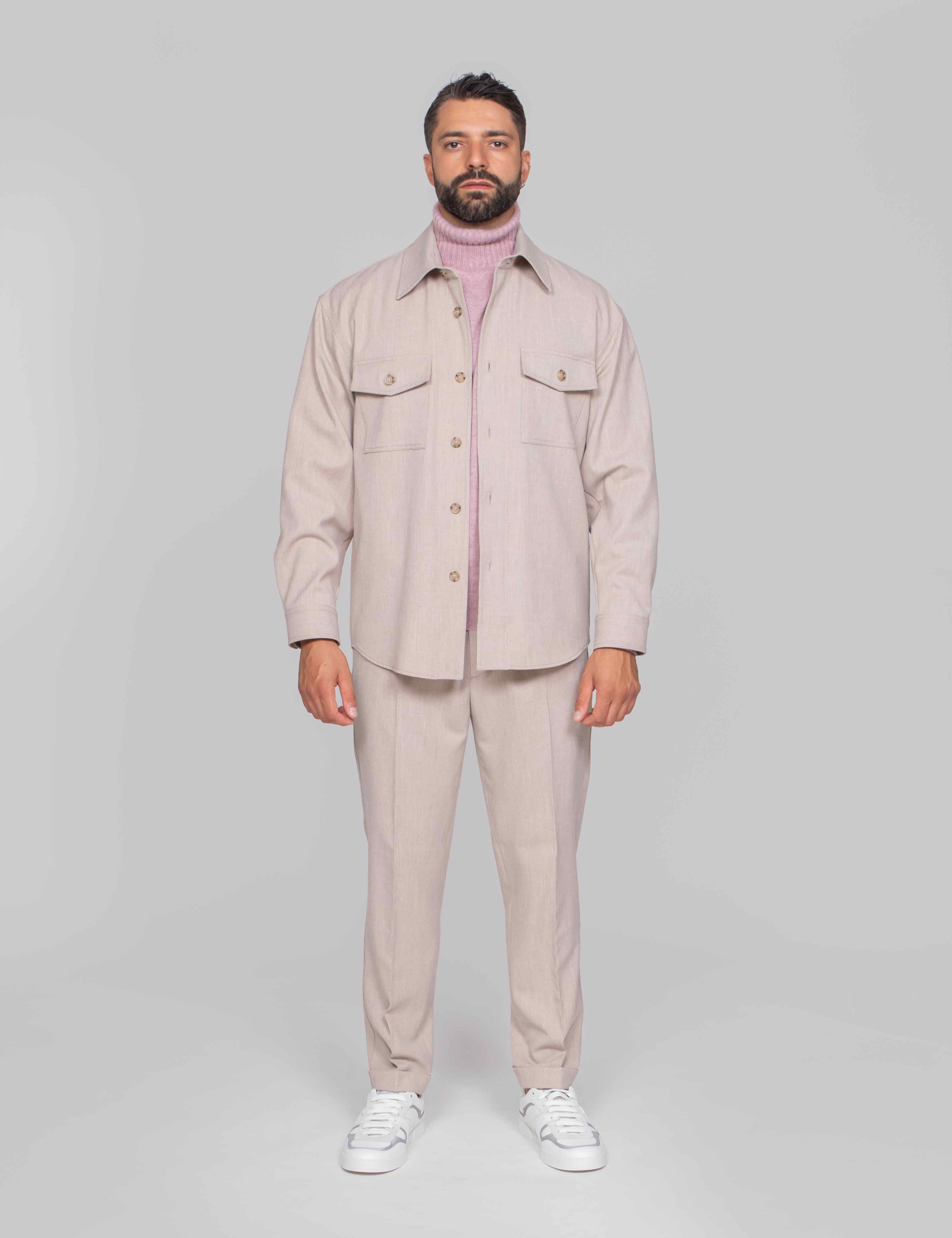 PAOLO PECORA CAMICIA IN TESSUTO 1237 CORDA