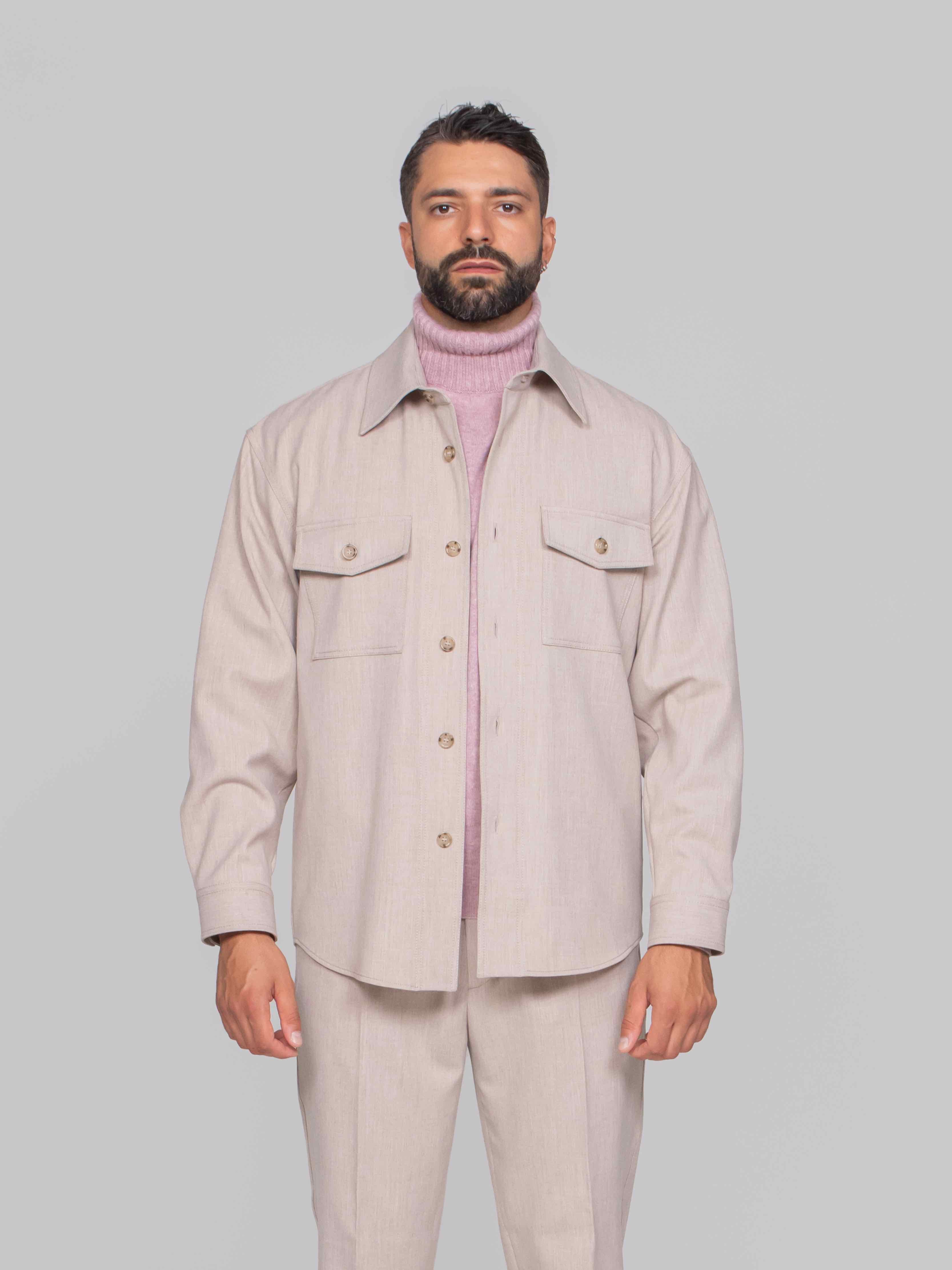 PAOLO PECORA CAMICIA IN TESSUTO 1237 CORDA