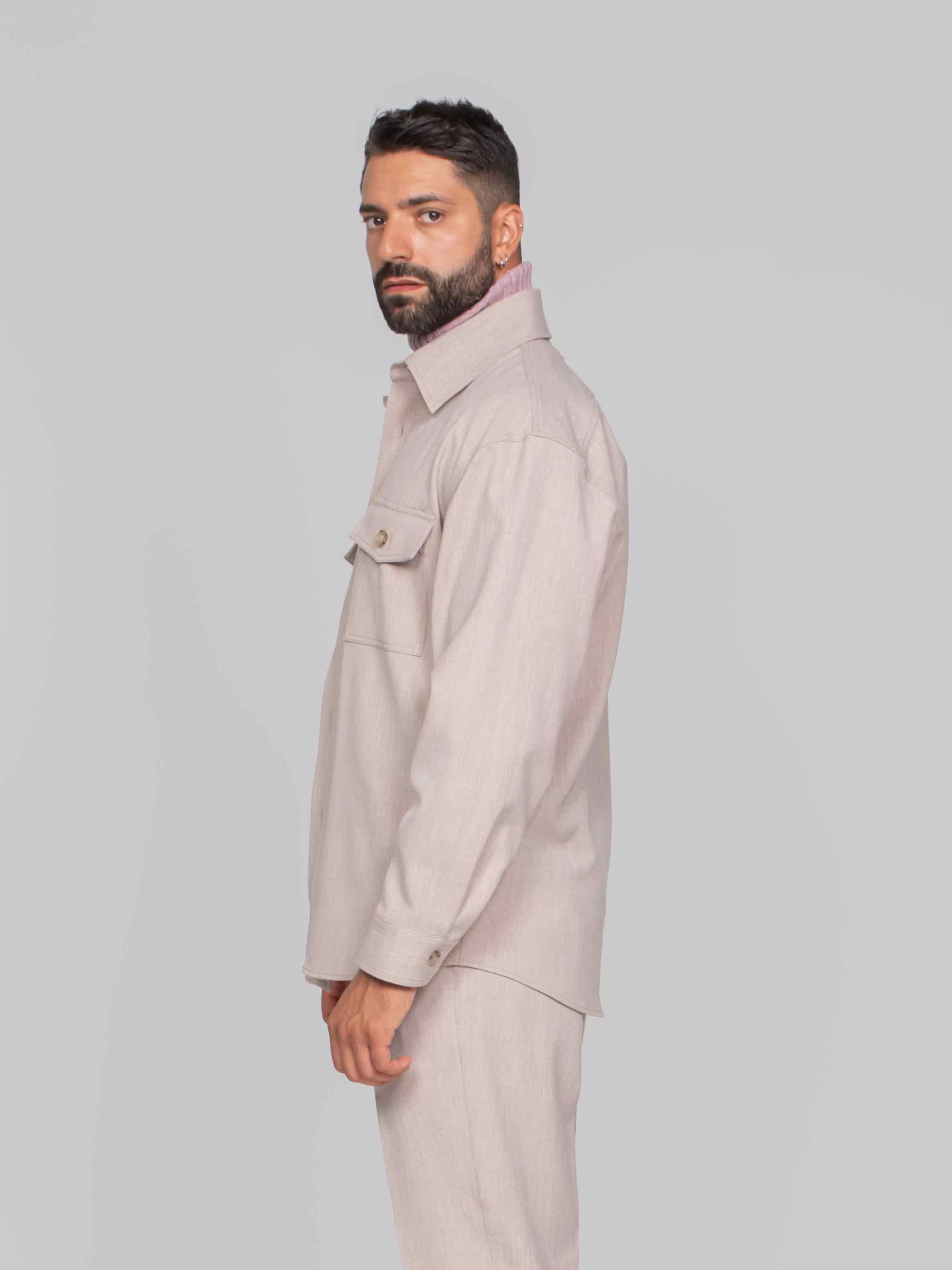 PAOLO PECORA CAMICIA IN TESSUTO 1237 CORDA