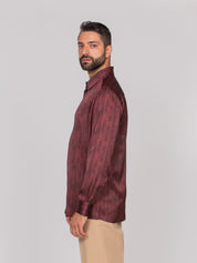 EMPORIO ARMANI CAMICIA  F5078 BORDEAUX