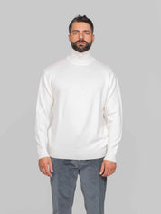 PAOLO PECORA MAGLIA LUPETTO 1102 PANNA