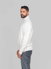 PAOLO PECORA MAGLIA LUPETTO 1102 PANNA