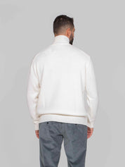 PAOLO PECORA MAGLIA LUPETTO 1102 PANNA