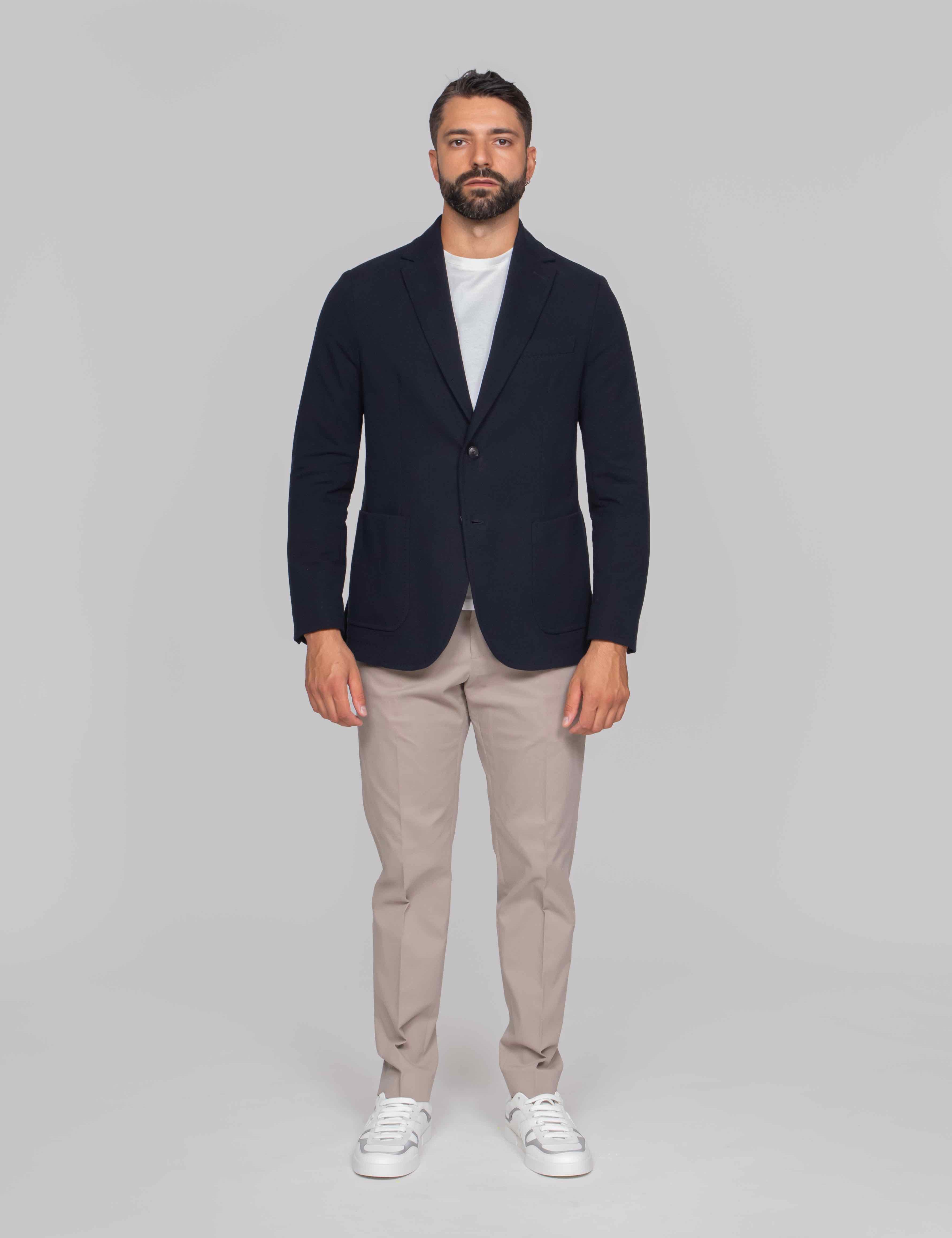 CIRCOLO 1901 GIACCA FLEECE 851 BLU NOTTE