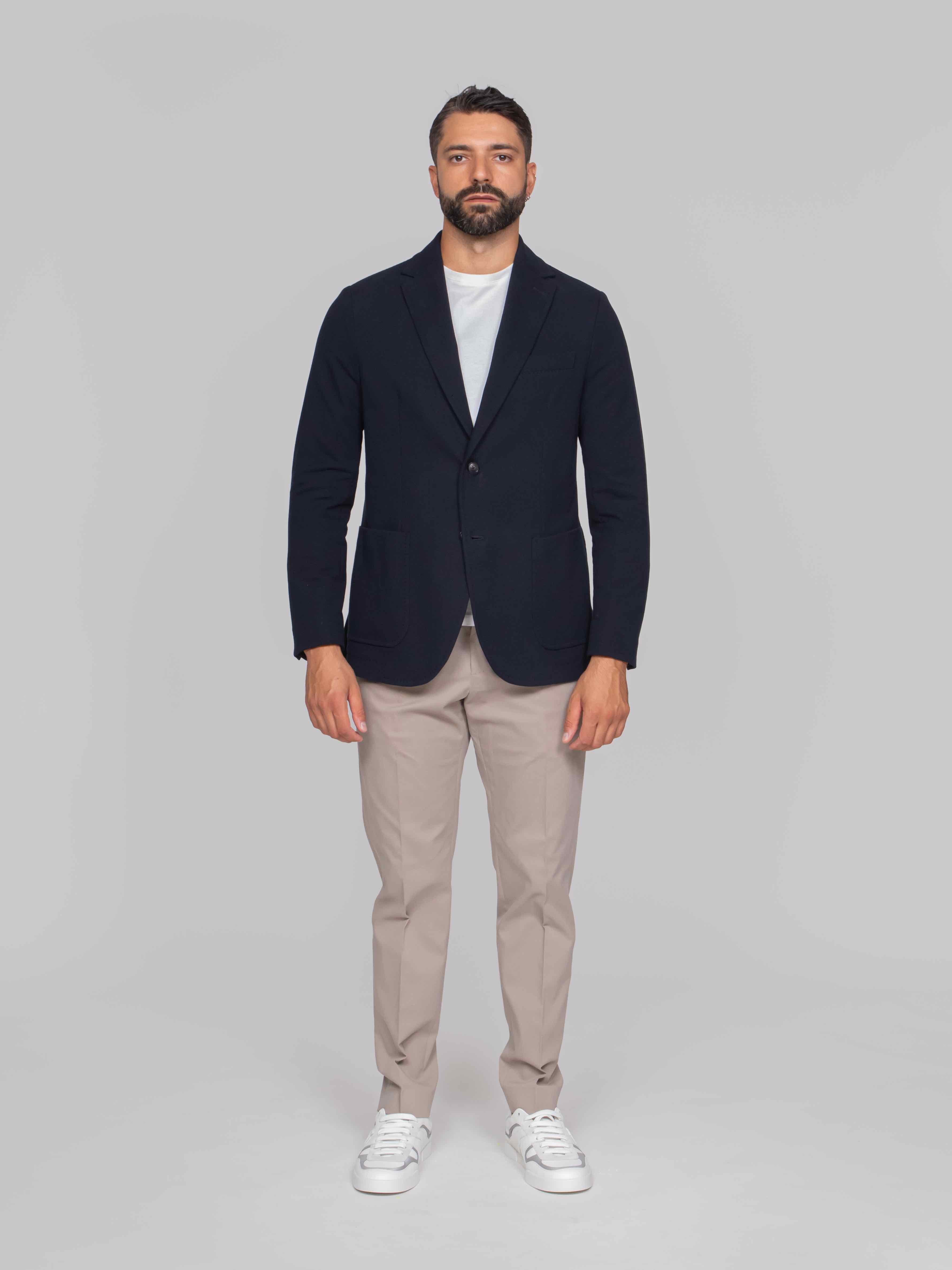 CIRCOLO 1901 GIACCA FLEECE 851 BLU NOTTE