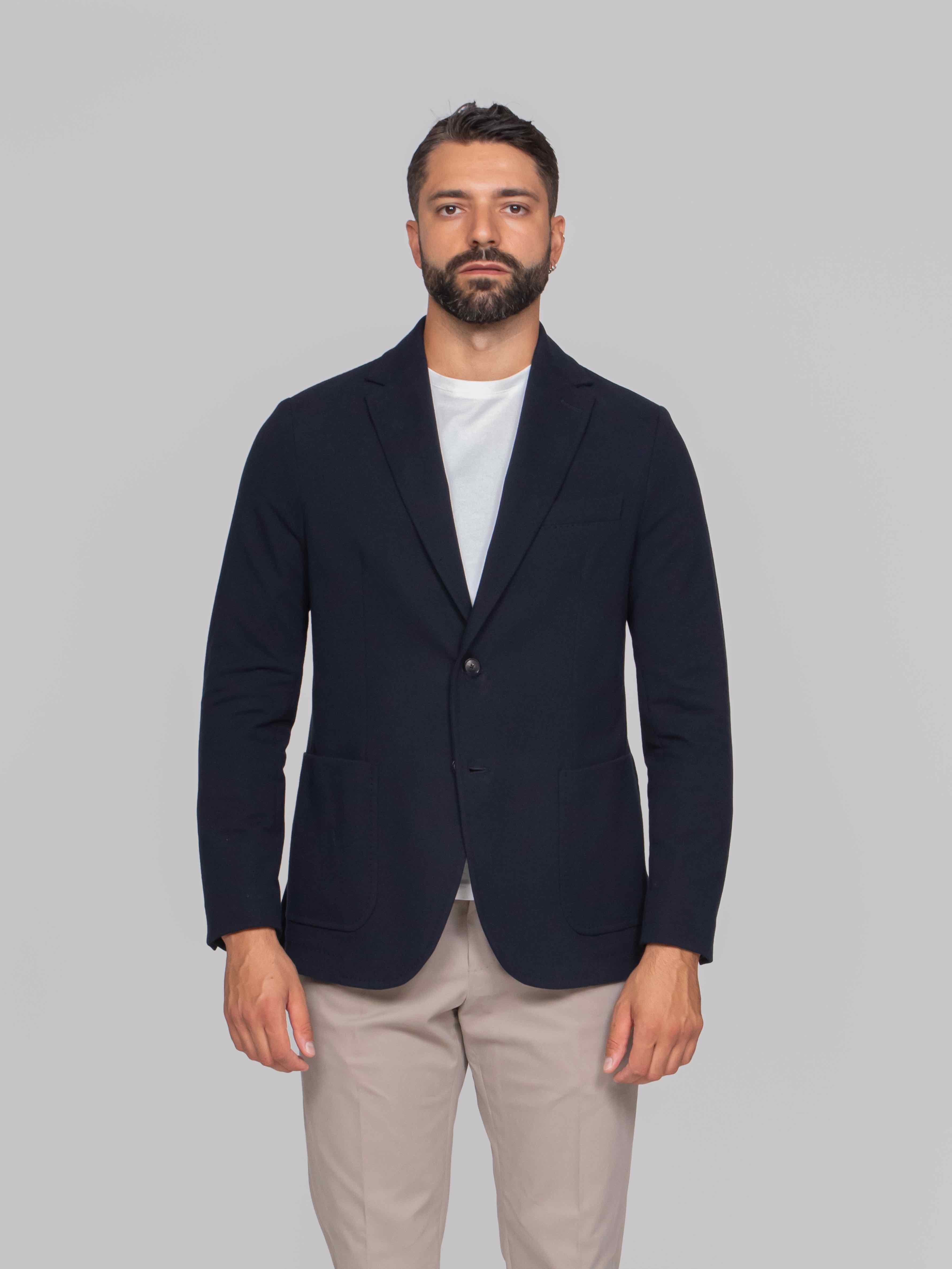 CIRCOLO 1901 GIACCA FLEECE 851 BLU NOTTE