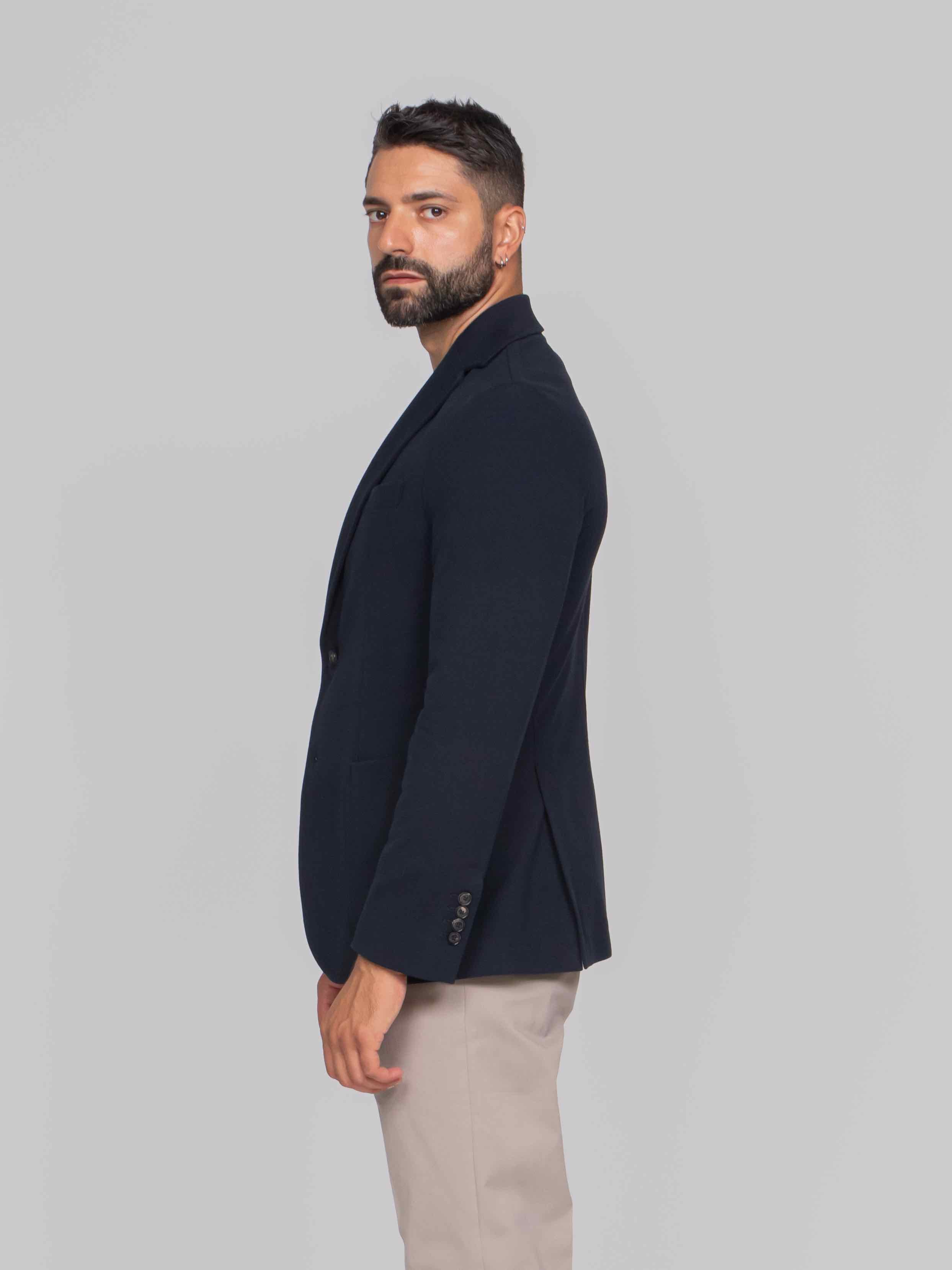 CIRCOLO 1901 GIACCA FLEECE 851 BLU NOTTE