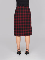 PINKO GONNA ZR4 NERO/ROSSO