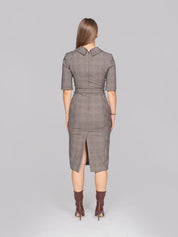 PINKO ABITO CYZ BEIGE BORDEAUX NERO