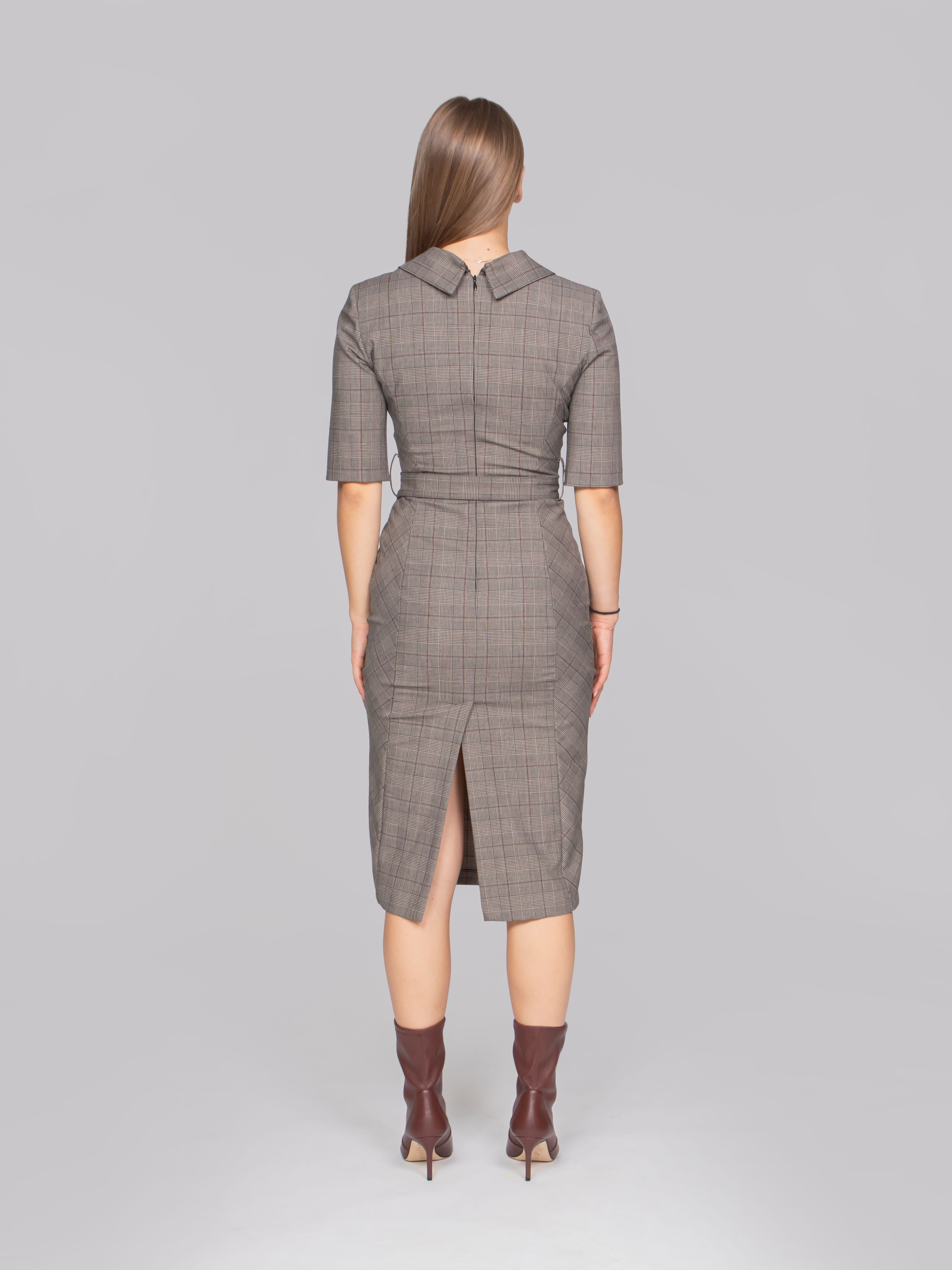 PINKO ABITO CYZ BEIGE BORDEAUX NERO