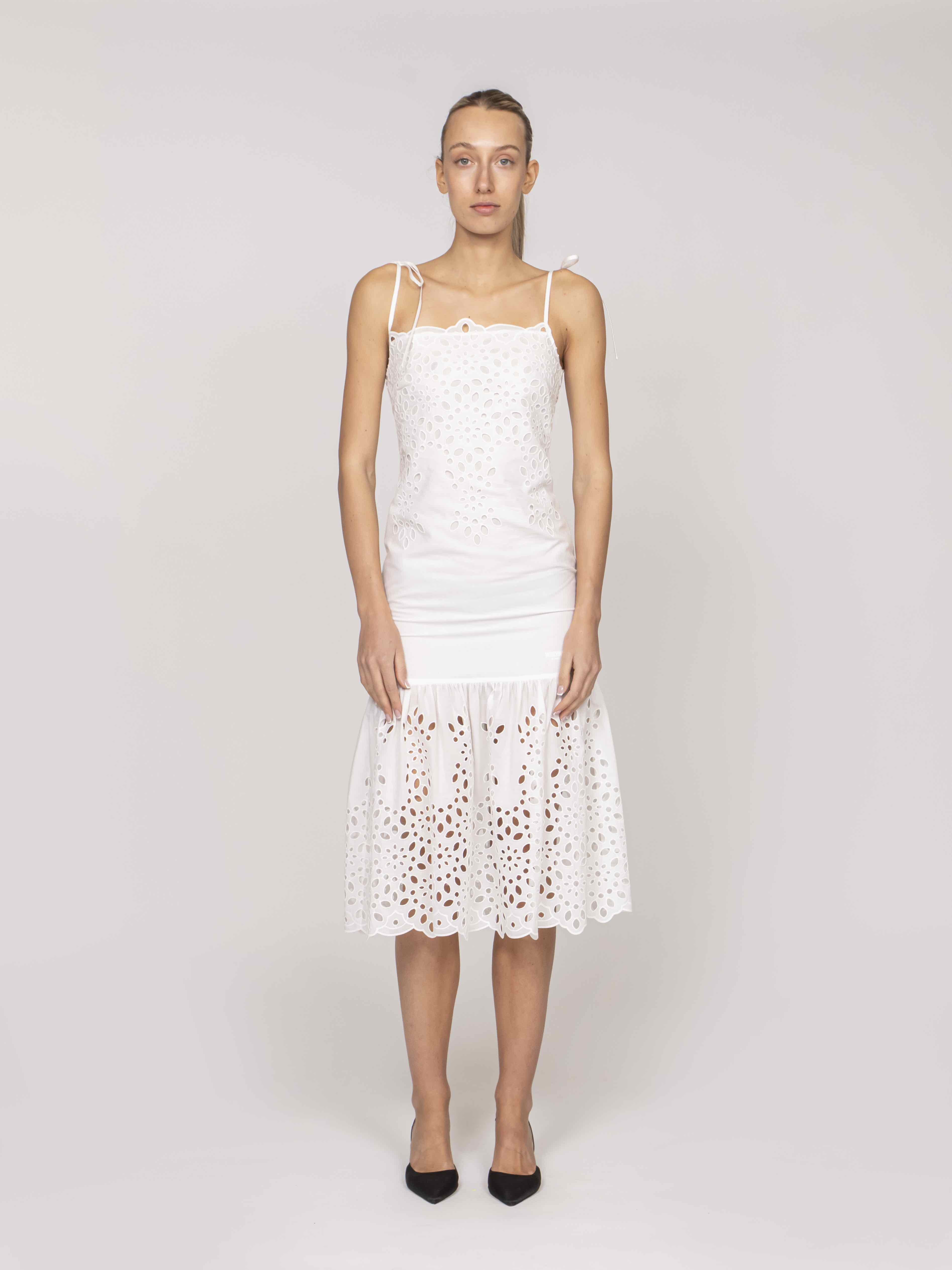 Moschino Jeans Abito 0002 BIANCO