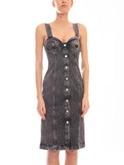 Moschino Abito 12 5 Oz Denim 1508 FANTASIA GRIGIO