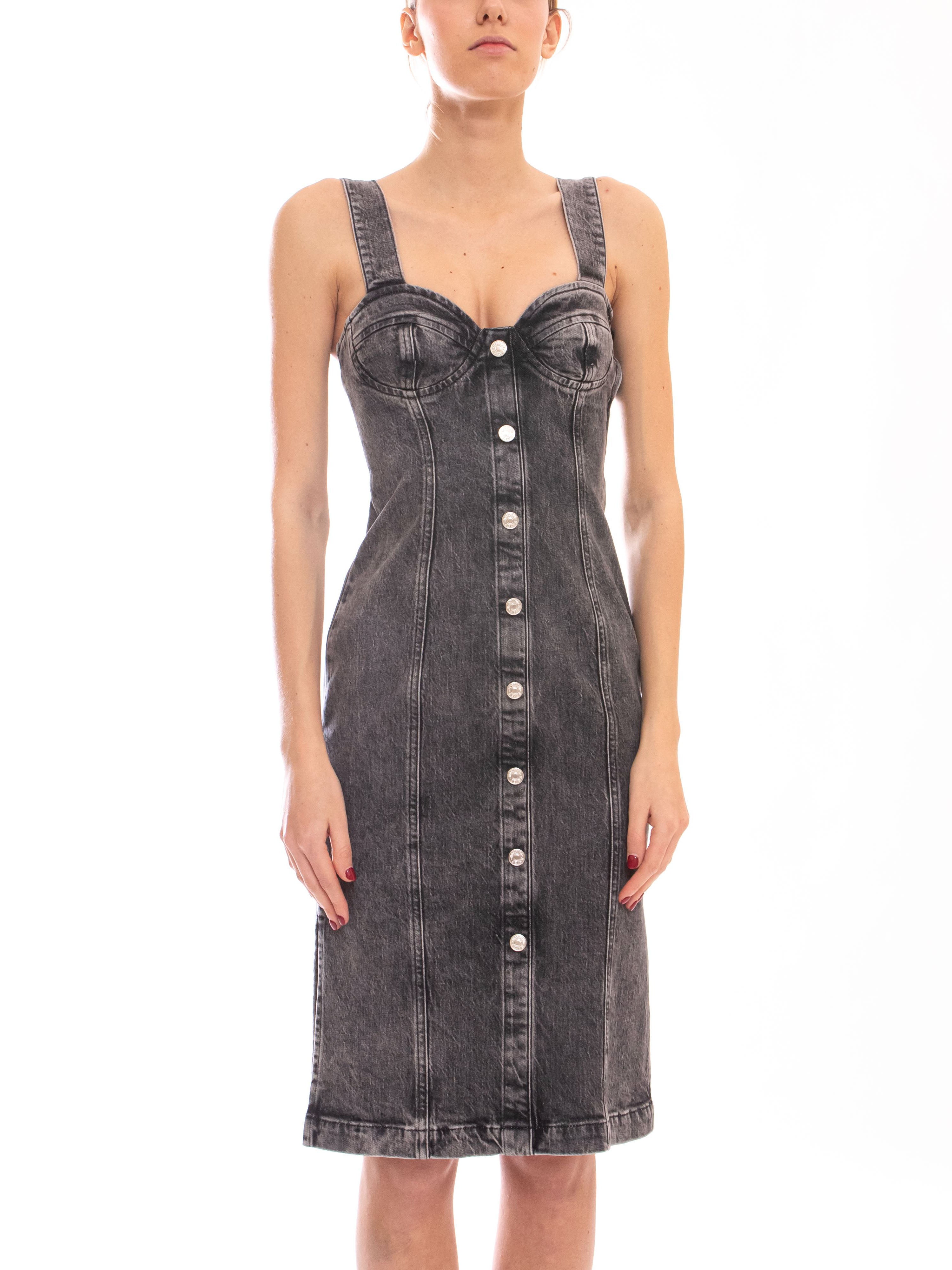Moschino Abito 12 5 Oz Denim 1508 FANTASIA GRIGIO