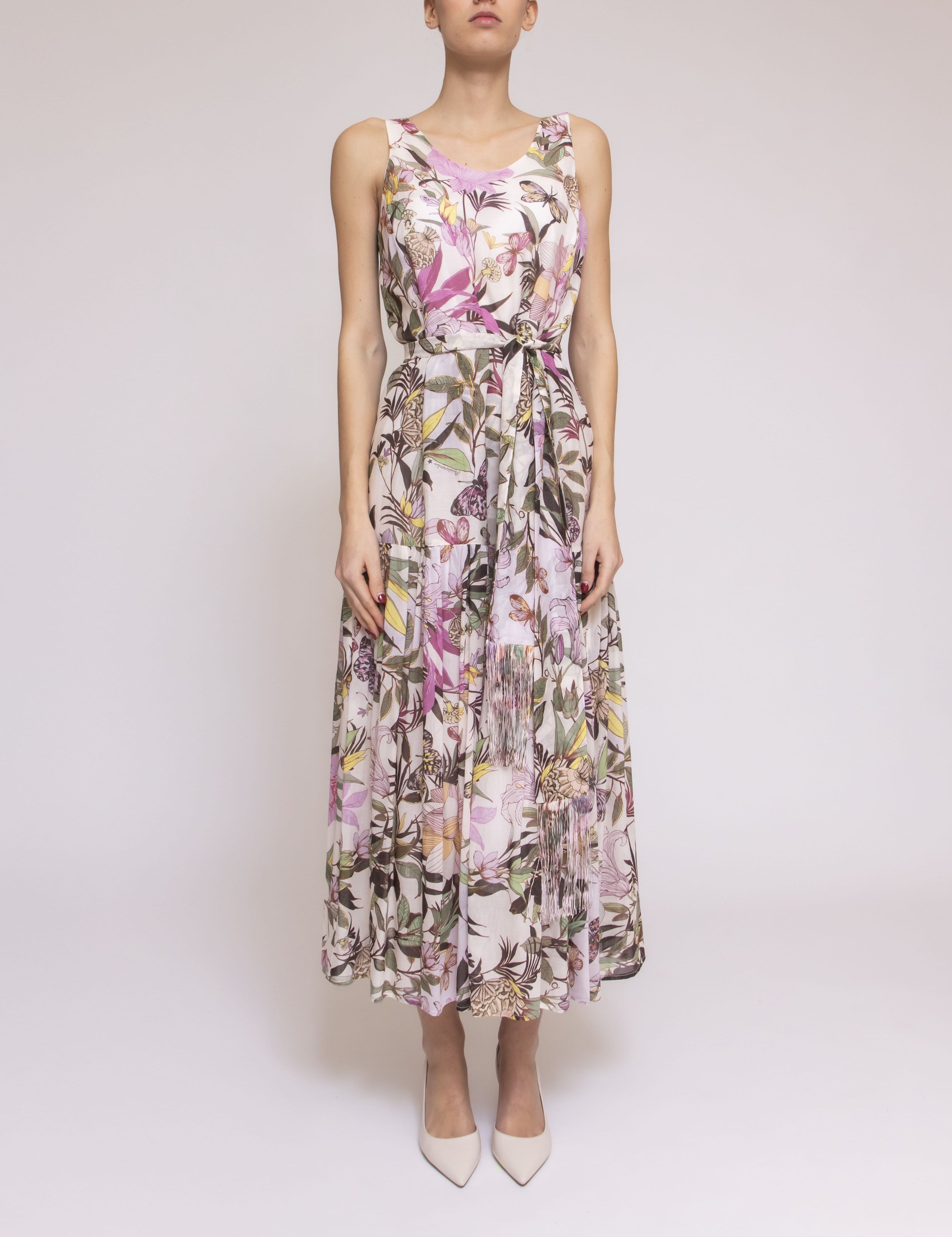 Shirtaporter Abito 1 MEXICAN GARDEN BIANCO