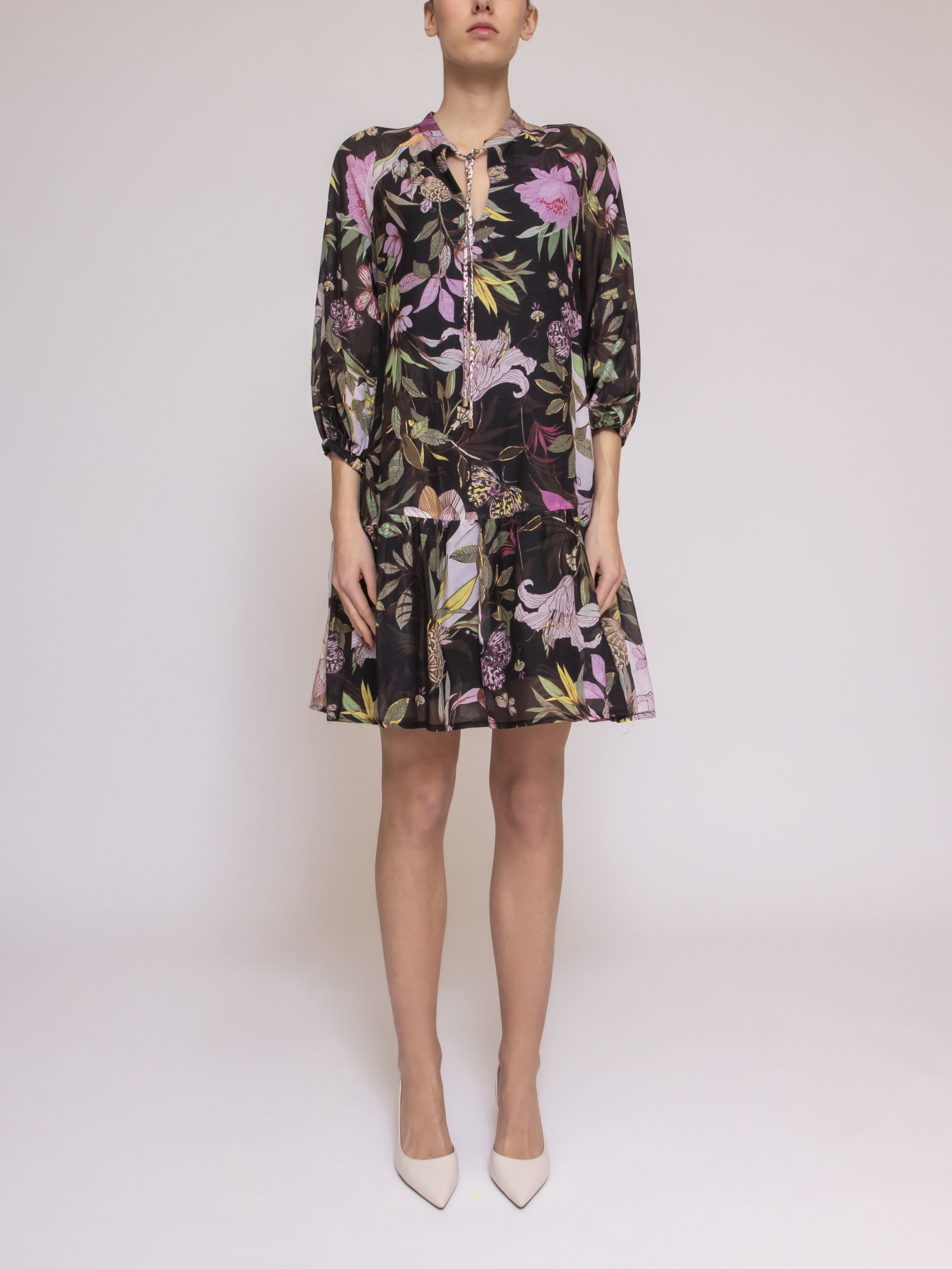 Shirtaporter Abito 2.MEXICAN GARDEN NERO