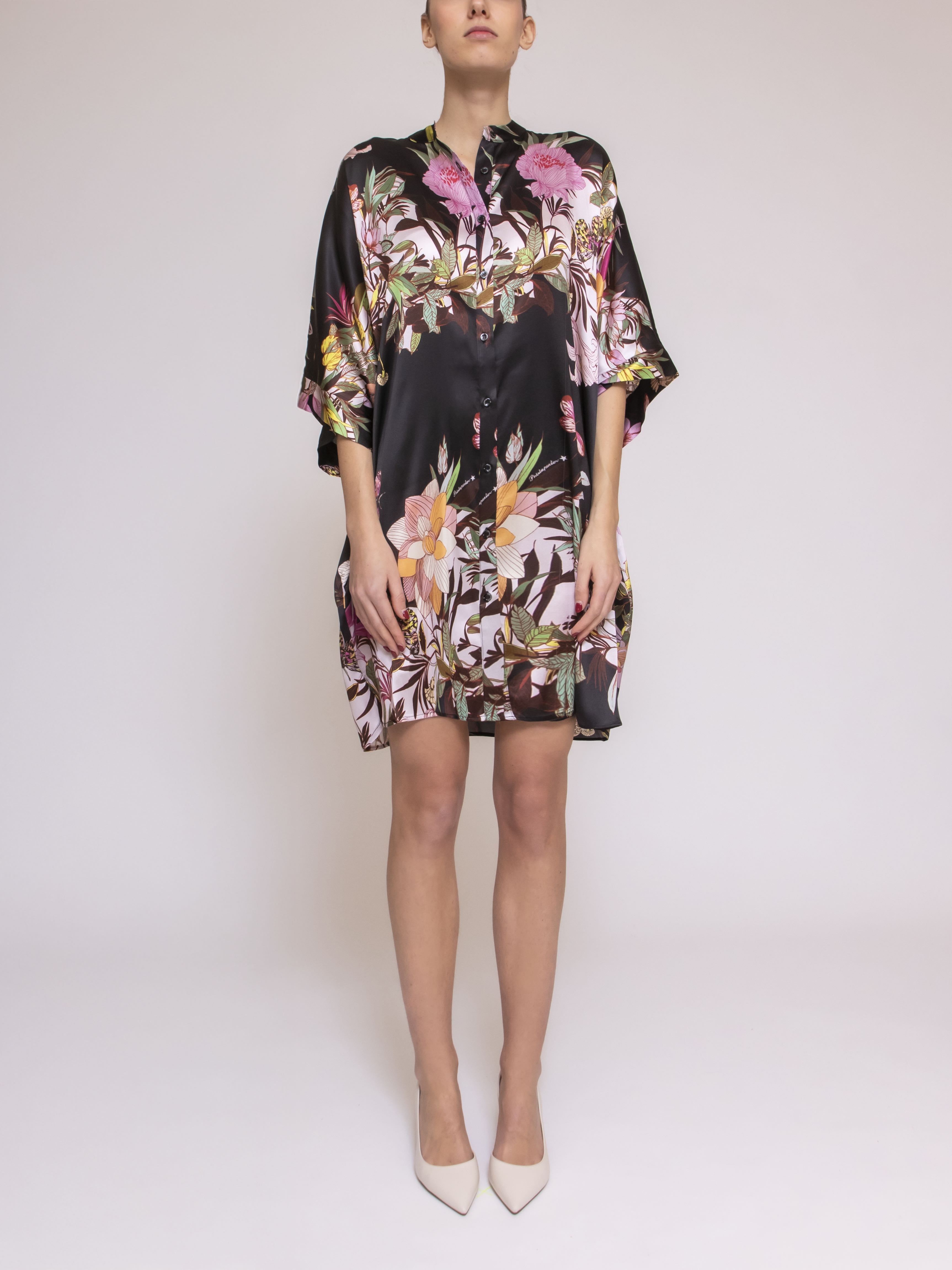Shirtaporter Abito 2.MEXICAN GARDEN NERO