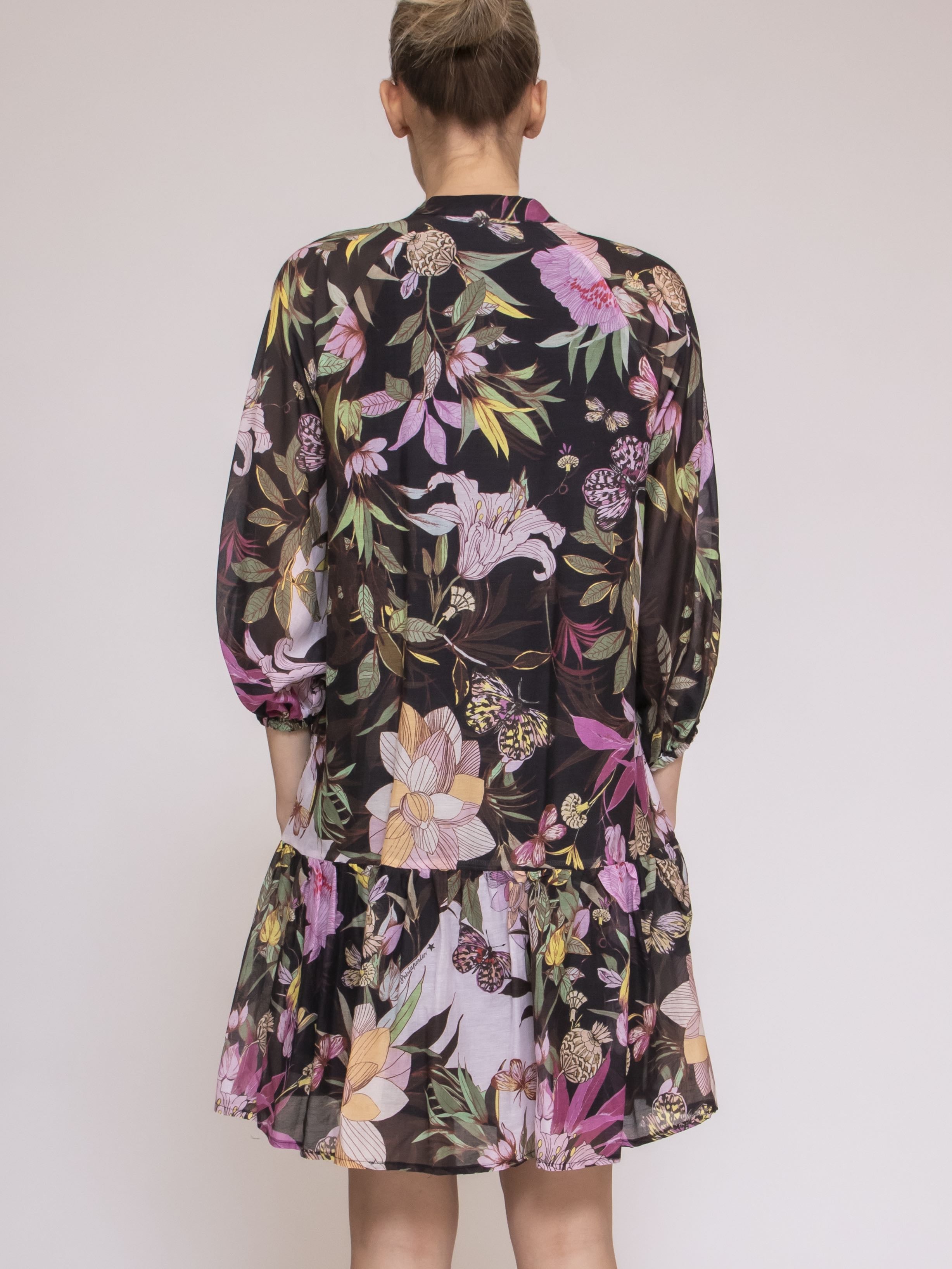 Shirtaporter Abito 2.MEXICAN GARDEN NERO
