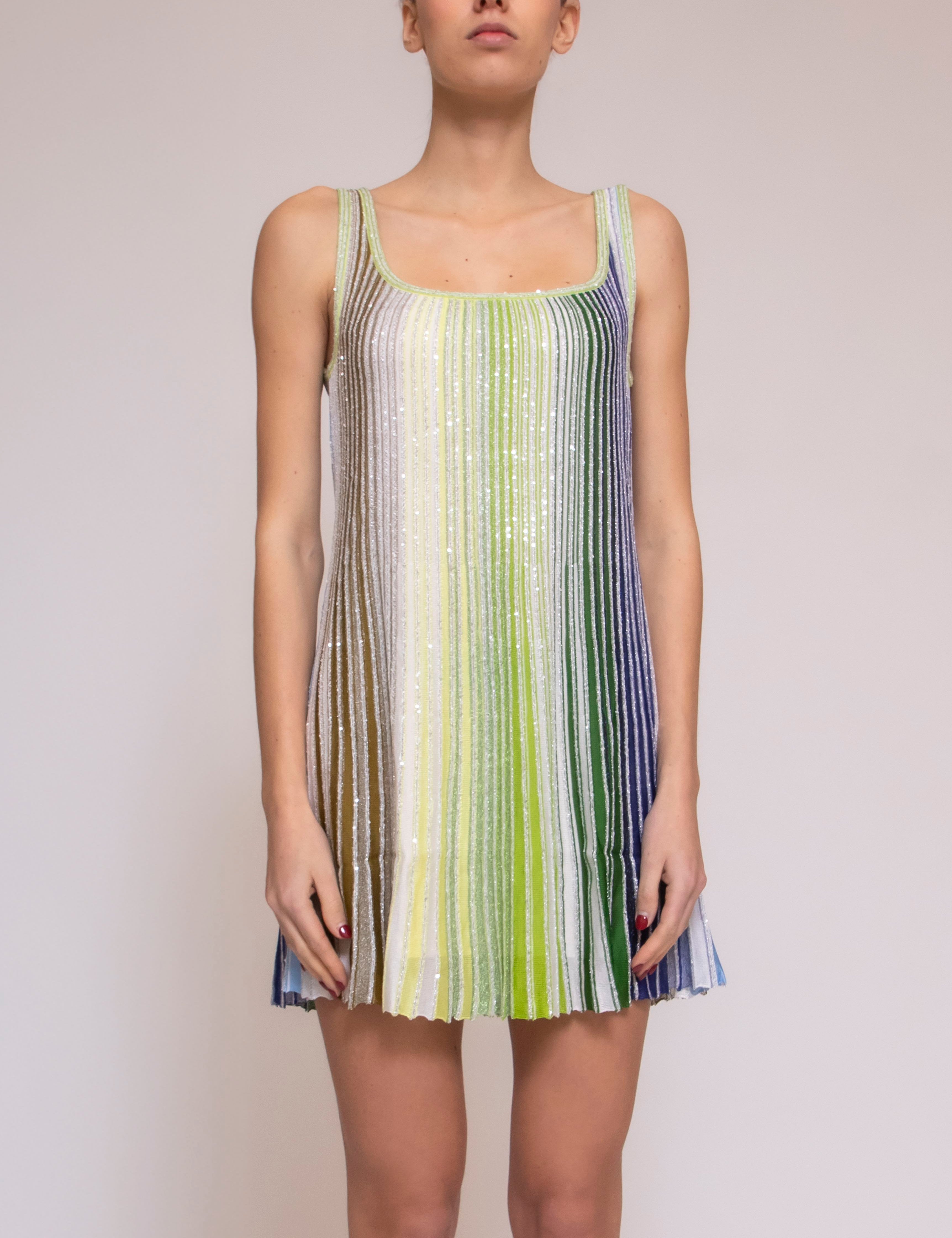 Missoni Abito Corto SM9NG GREEN