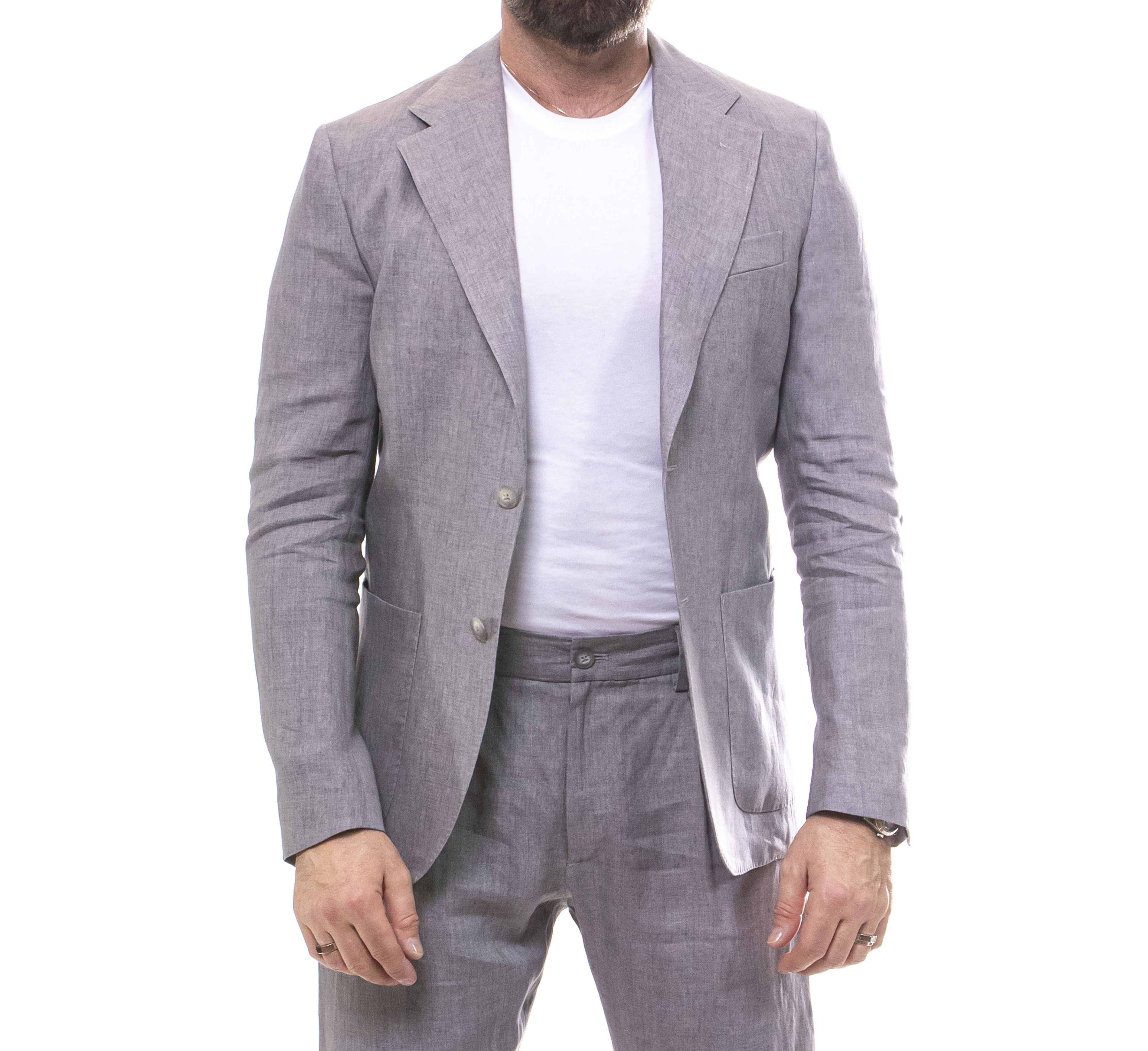 Fay Abito Di Lino B202 PLATINO
