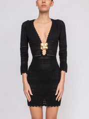 Elisabetta Franchi Abito Di Maglia 110 NERO