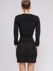 Elisabetta Franchi Abito Di Maglia 110 NERO