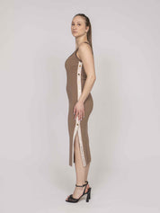 Elisabetta Franchi Abito Di Maglia 727 ARGILLA/BURRO