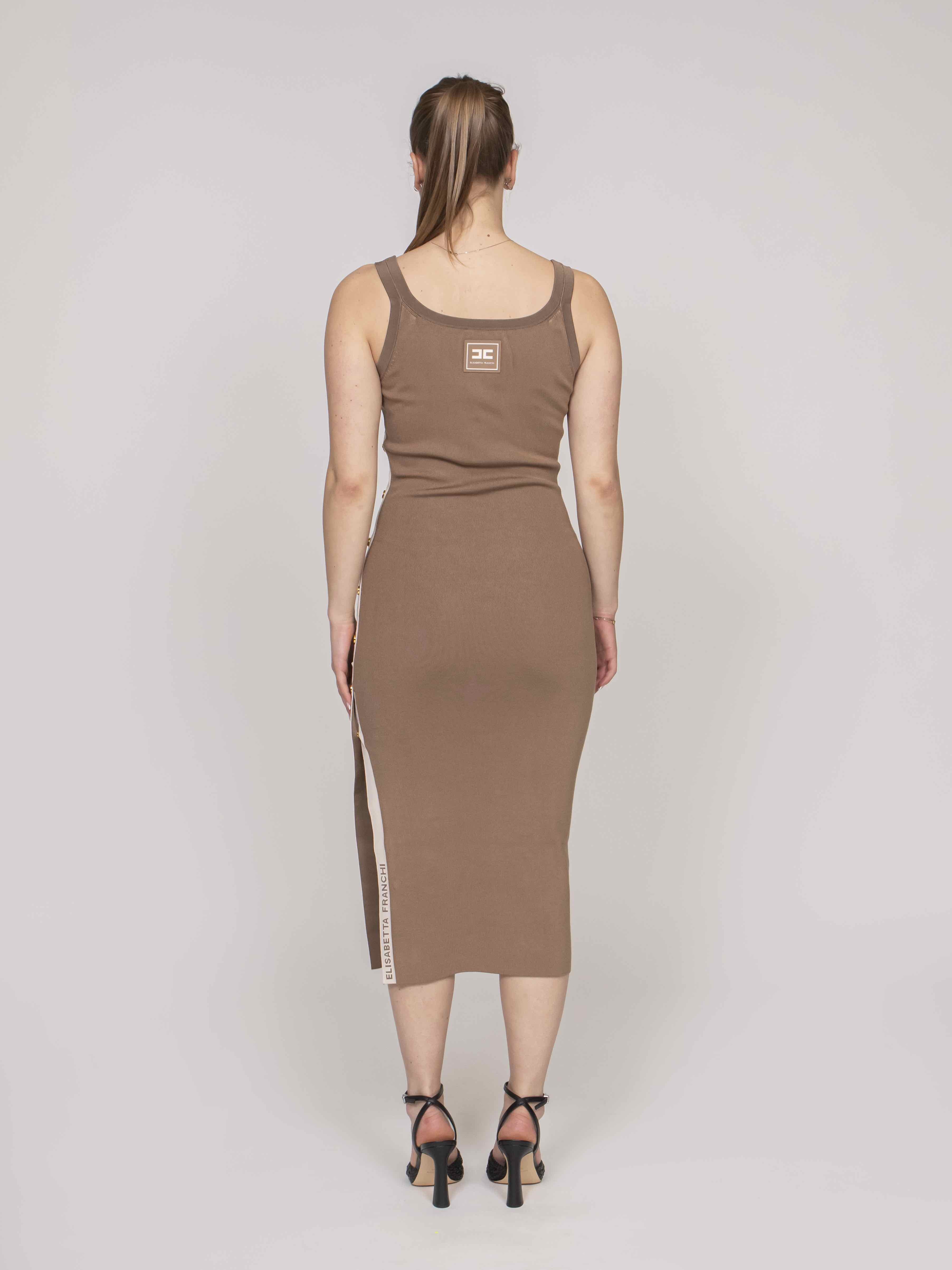 Elisabetta Franchi Abito Di Maglia 727 ARGILLA/BURRO