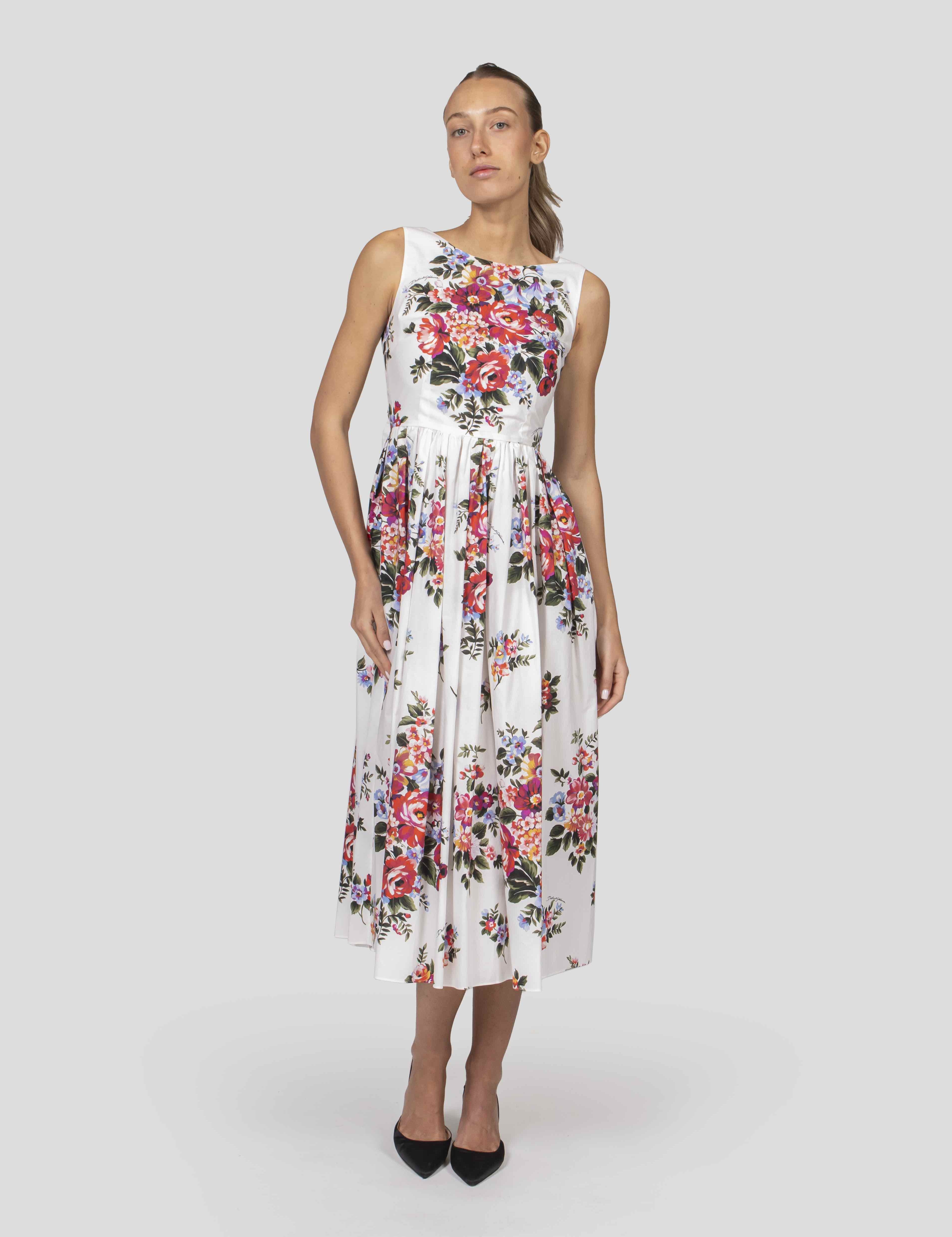 Dolce & Gabbana Abito HA5ZO MAZZ.FIORI F.BIANCO