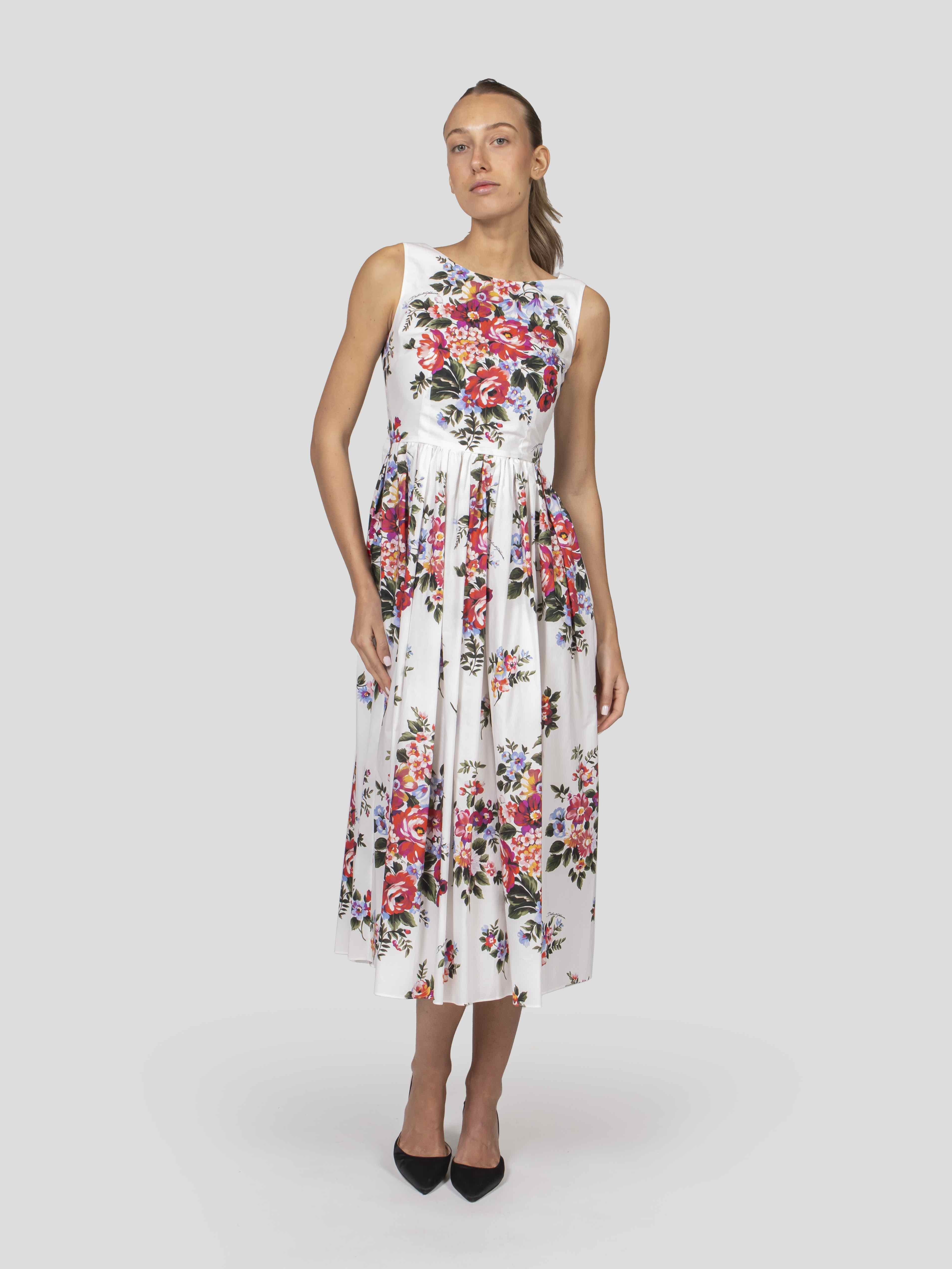 Dolce & Gabbana Abito HA5ZO MAZZ.FIORI F.BIANCO